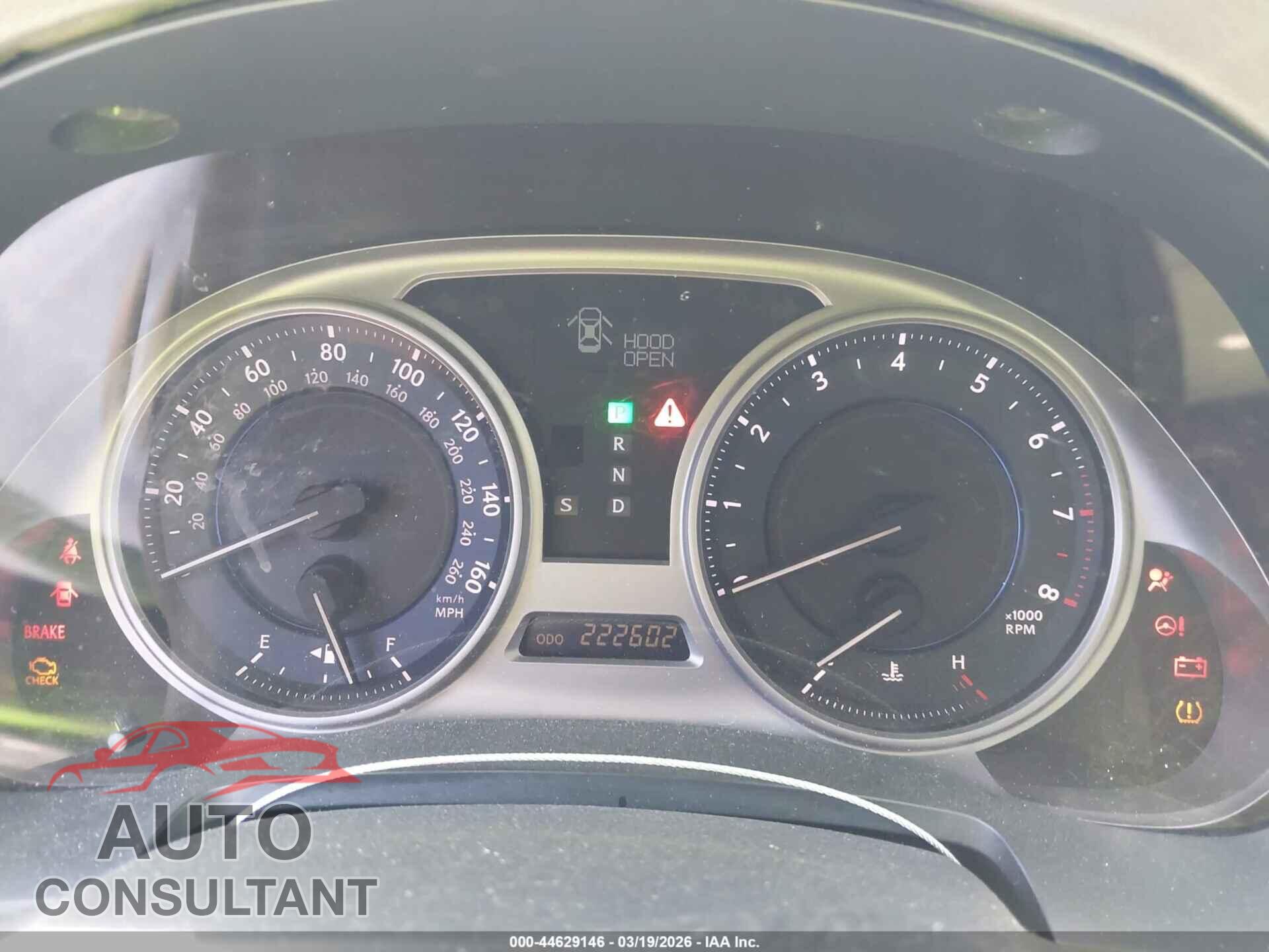 LEXUS IS 250 2010 - JTHBF5C23A5126101