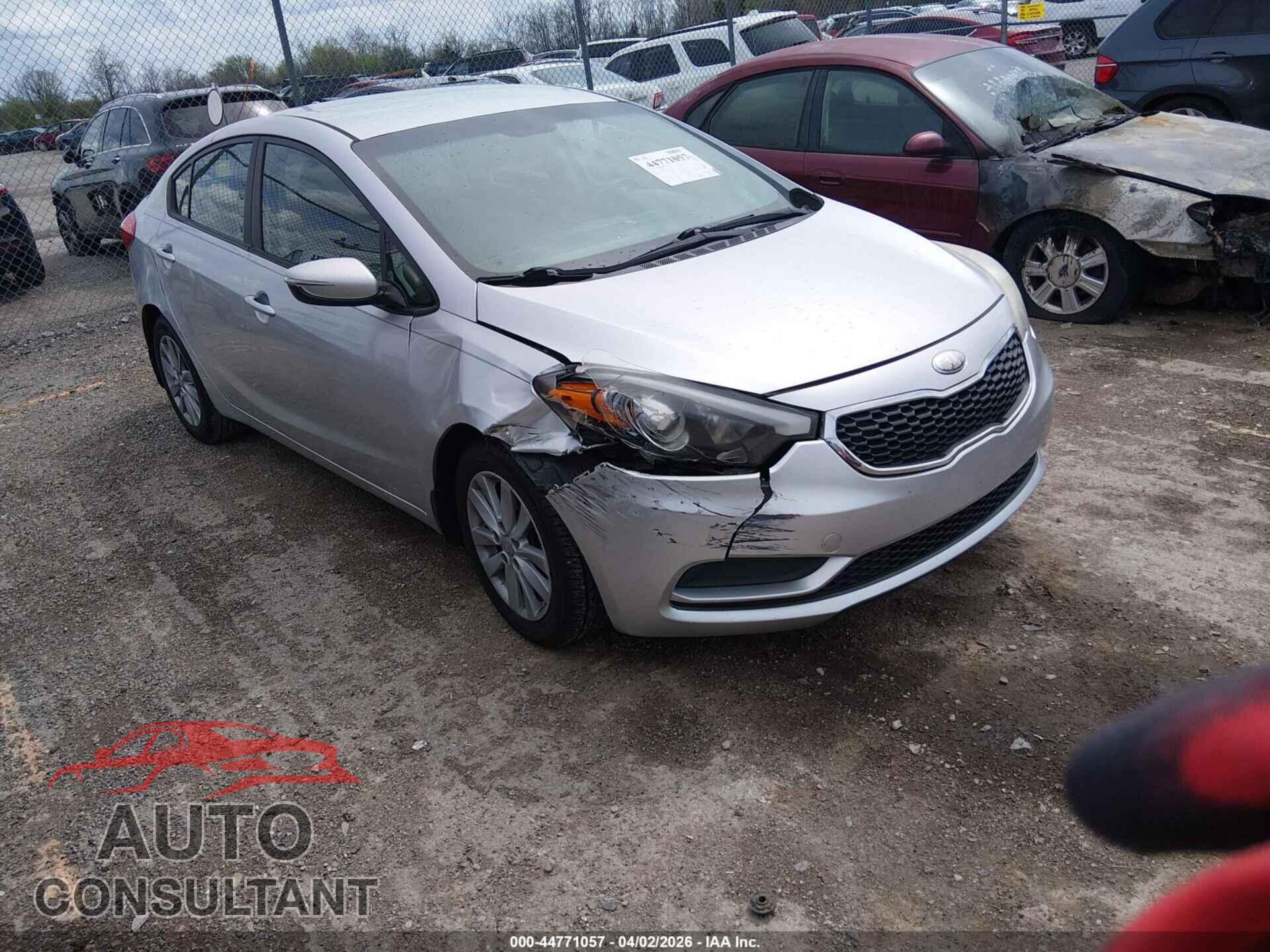 KIA FORTE 2014 - KNAFX4A67E5060221