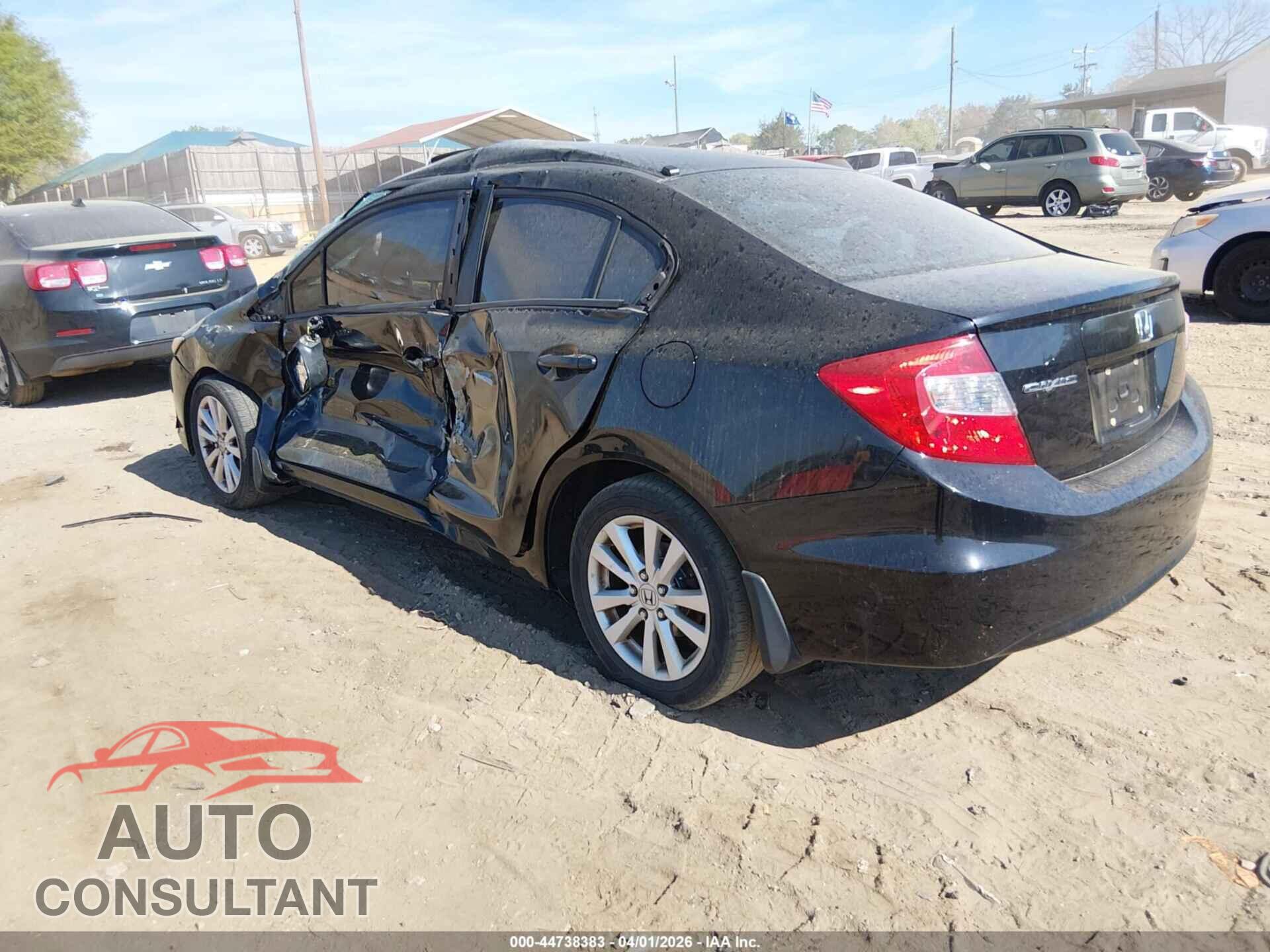 HONDA CIVIC 2012 - 19XFB2F89CE040716