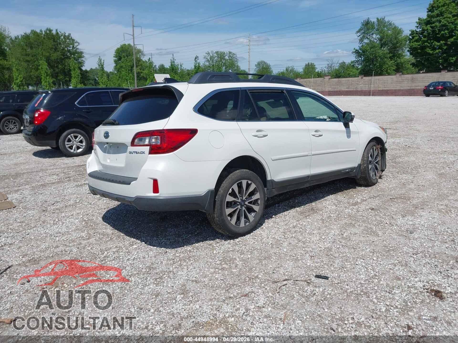 SUBARU OUTBACK 2016 - 4S4BSBNCXG3243904