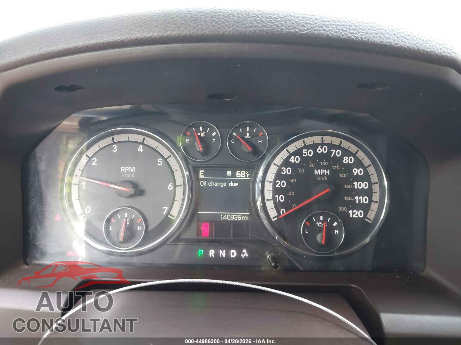 DODGE RAM 1500 2010 - 1D7RB1CT7AS226657