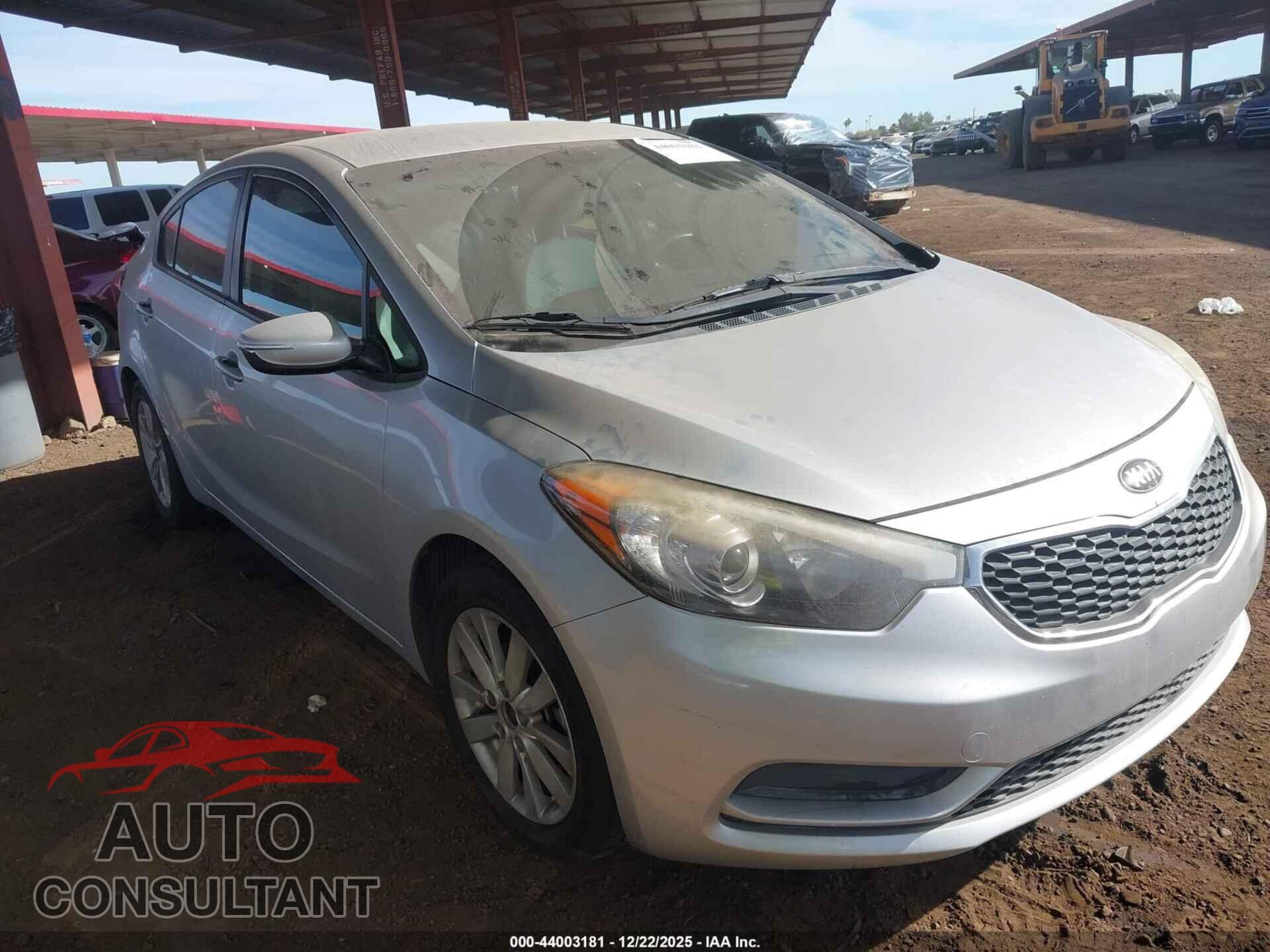 KIA FORTE 2014 - KNAFX4A66E5227362