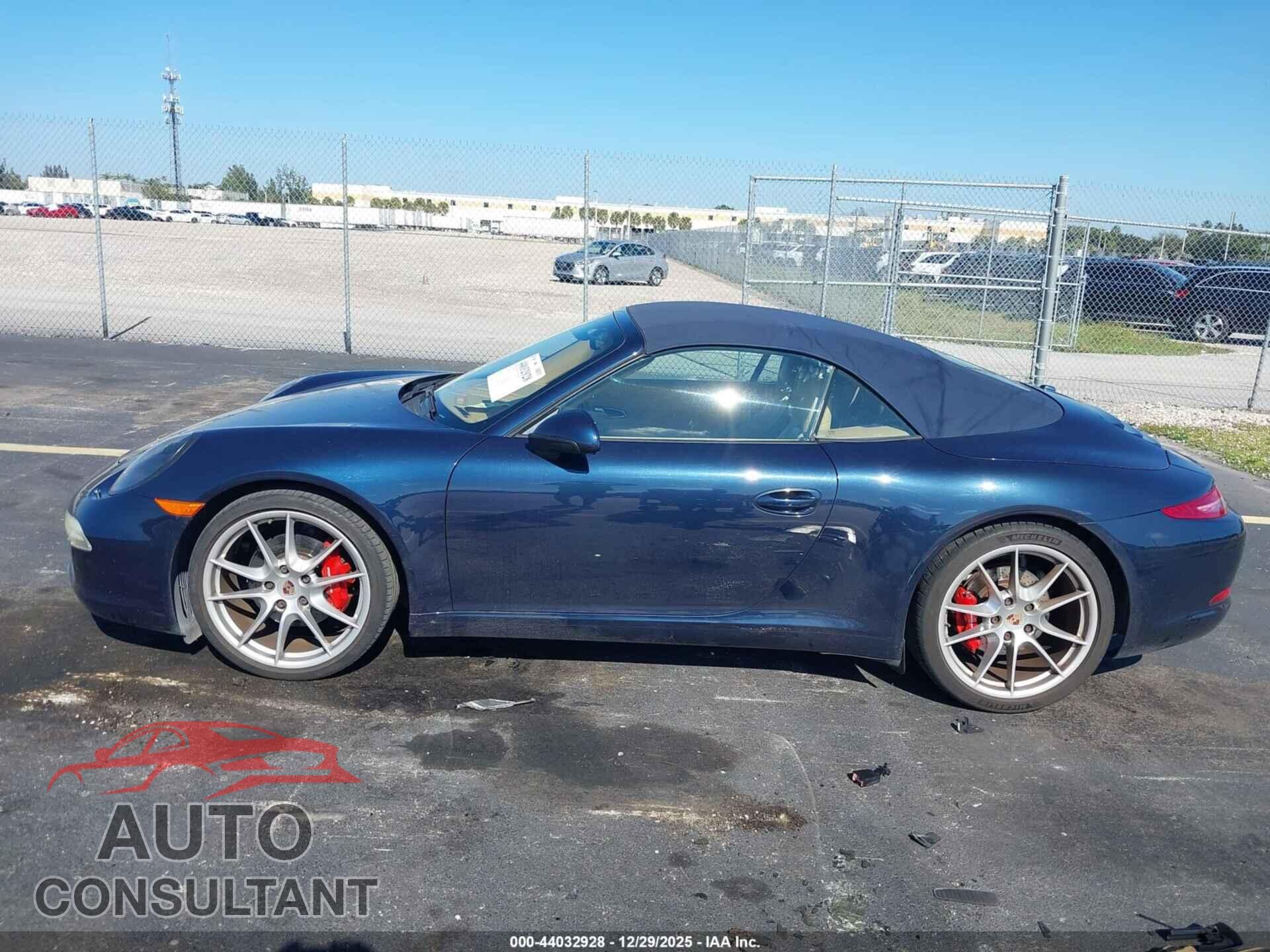 PORSCHE 911 2013 - WP0CA2A99DS141386