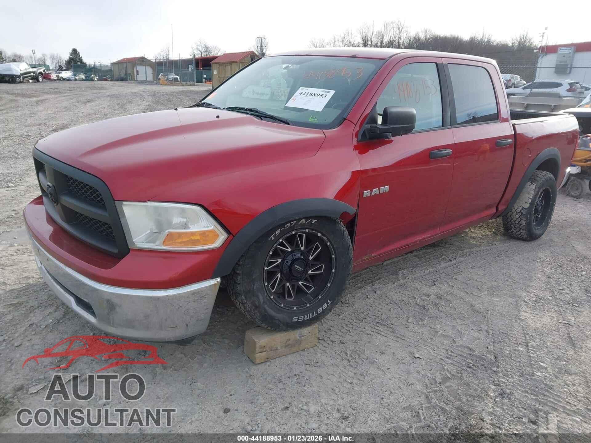 DODGE RAM 1500 2009 - 1D3HB13PX9S748601