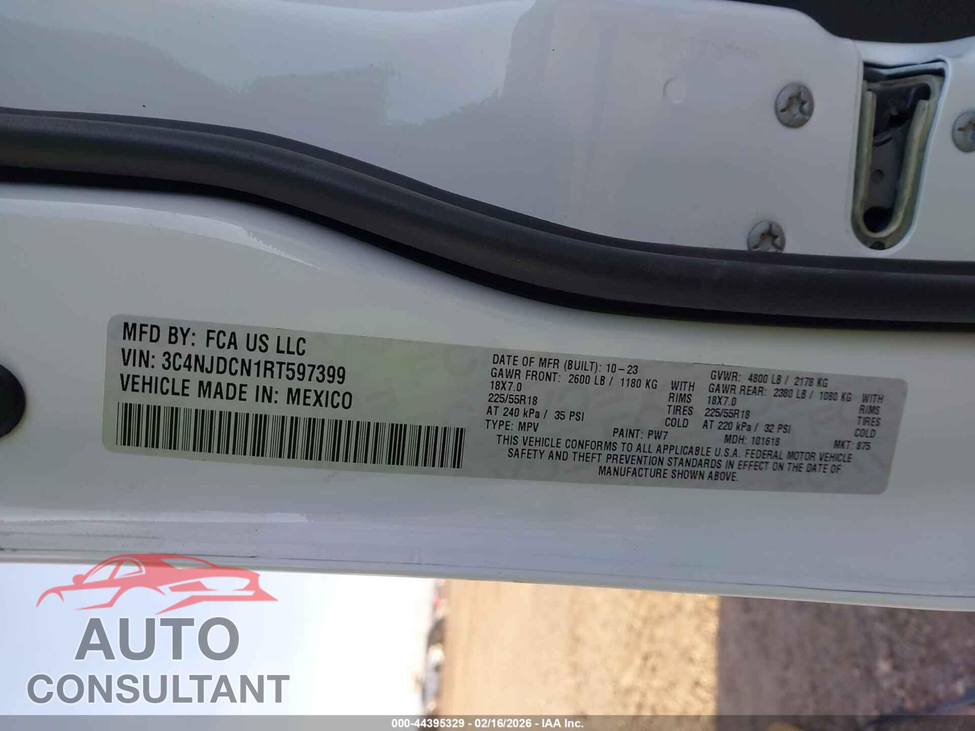 JEEP COMPASS 2024 - 3C4NJDCN1RT597399