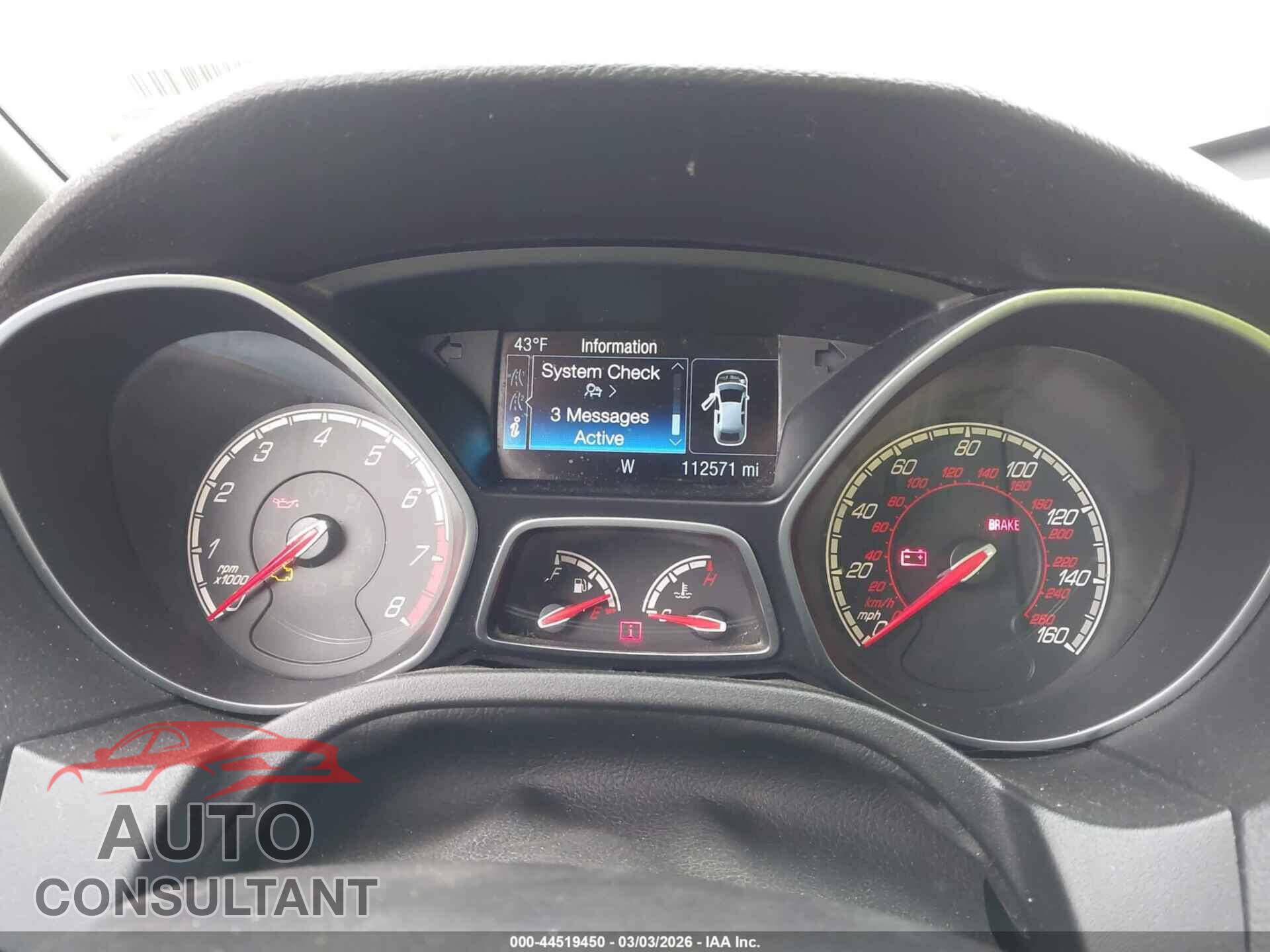 FORD FOCUS ST 2014 - 1FADP3L97EL291942