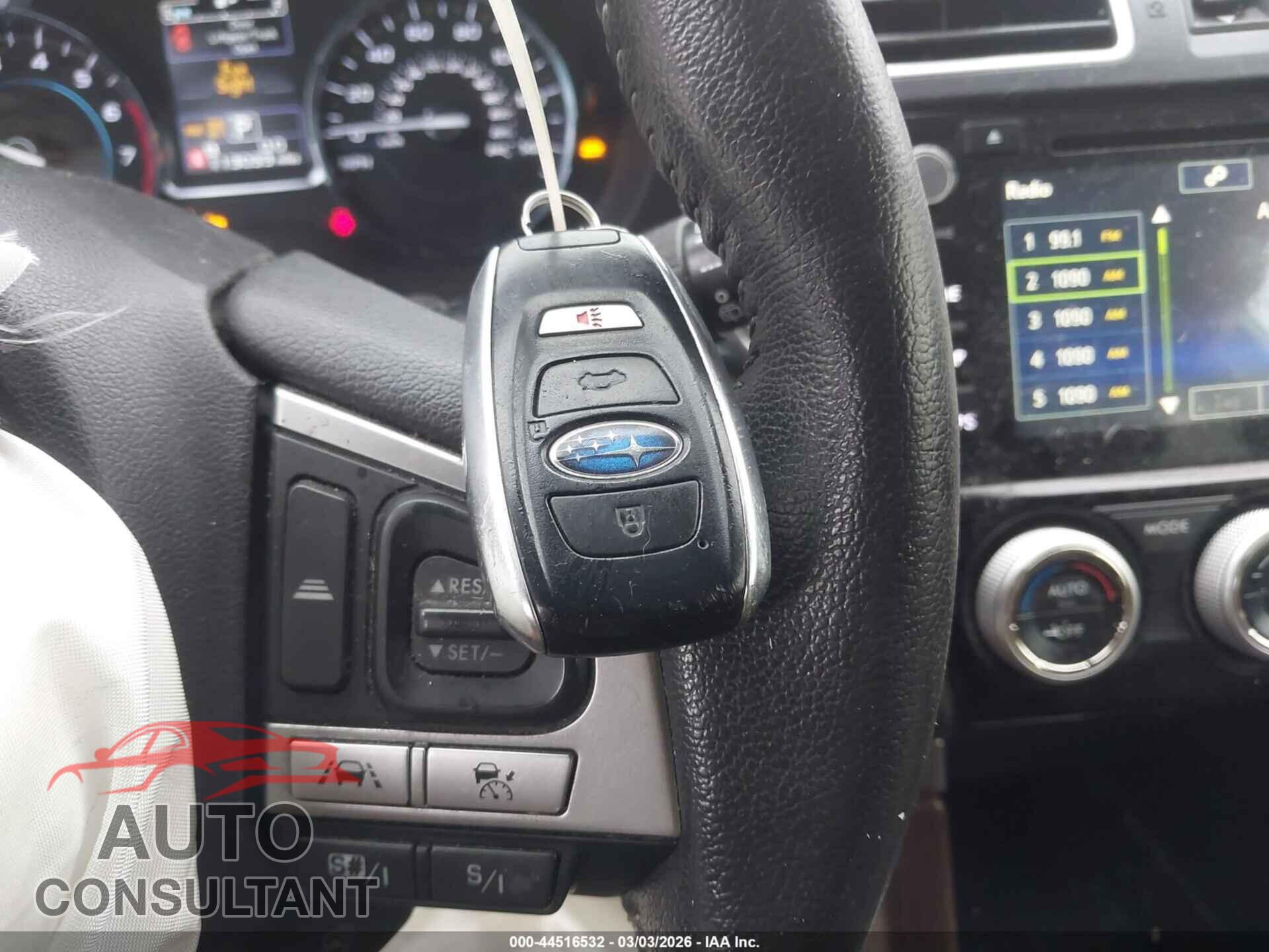 SUBARU FORESTER 2017 - JF2SJGWC5HH484455