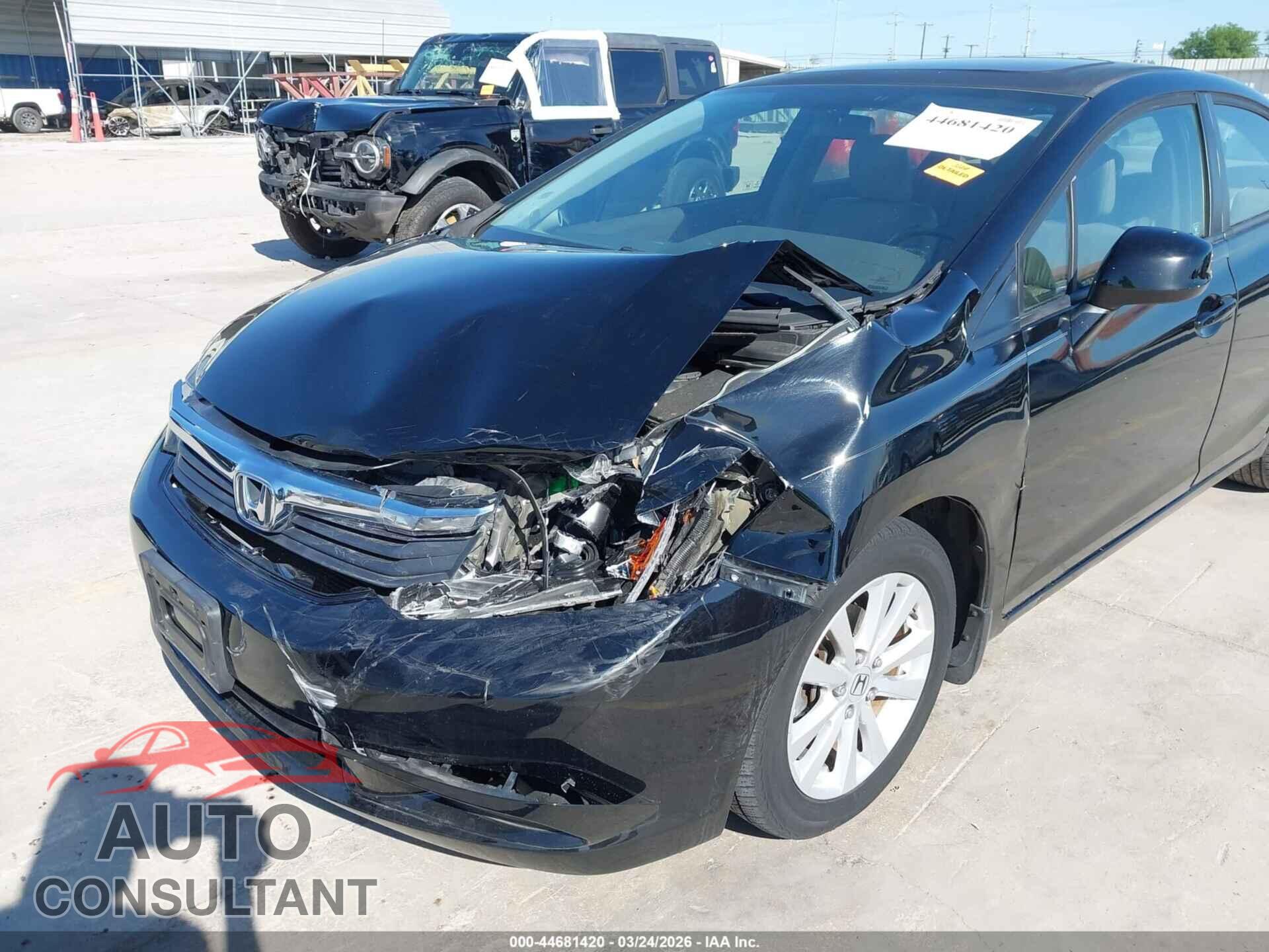HONDA CIVIC 2012 - 2HGFB2F97CH551467