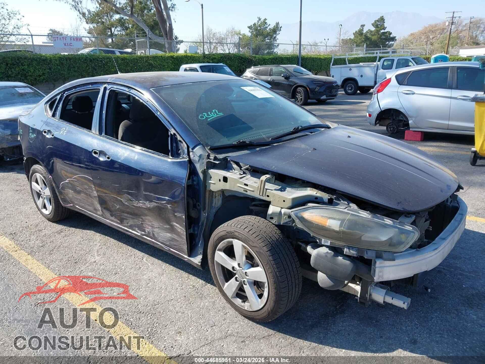 DODGE DART 2015 - 1C3CDFBB3FD403575