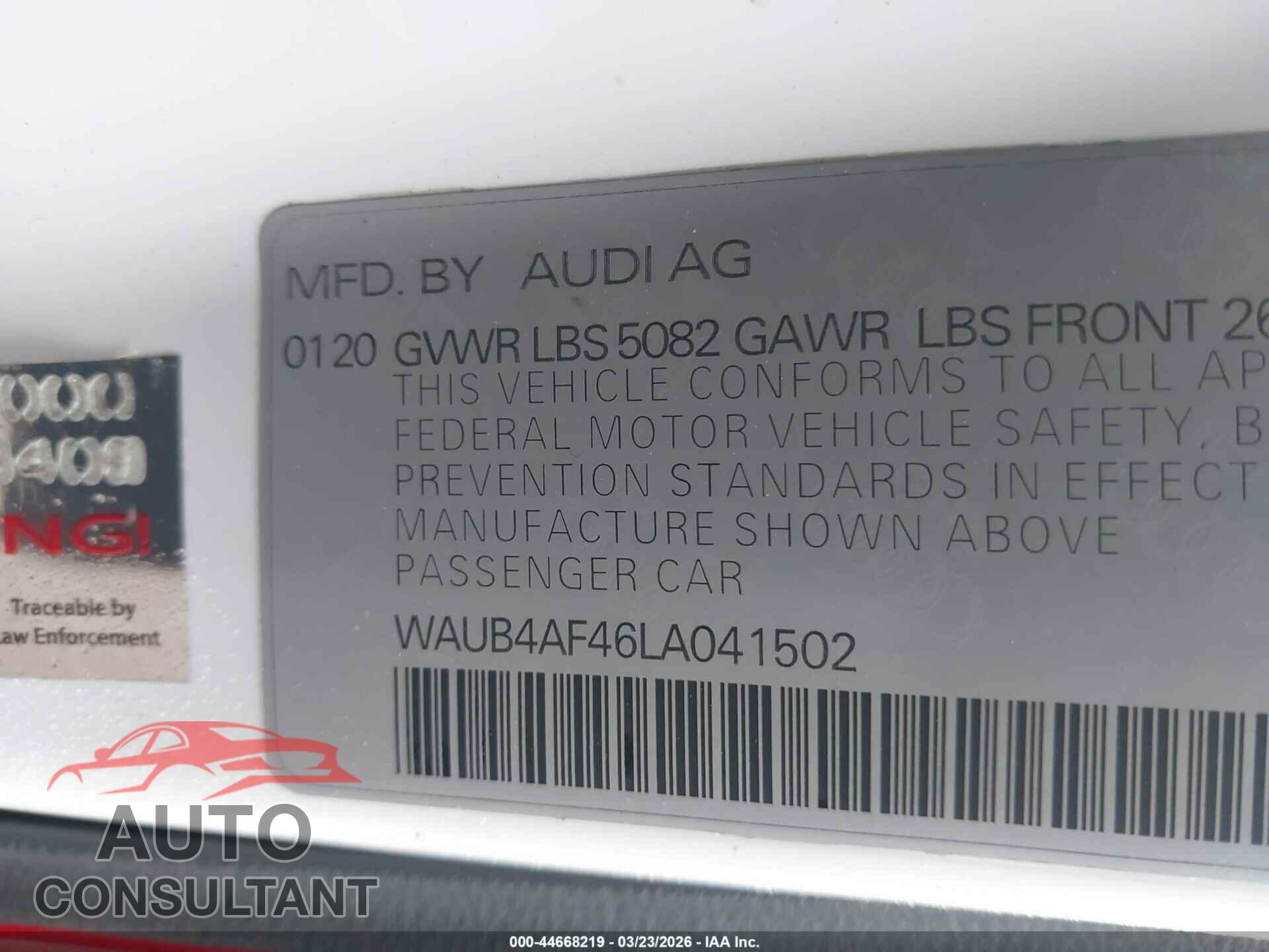 AUDI S4 2020 - WAUB4AF46LA041502