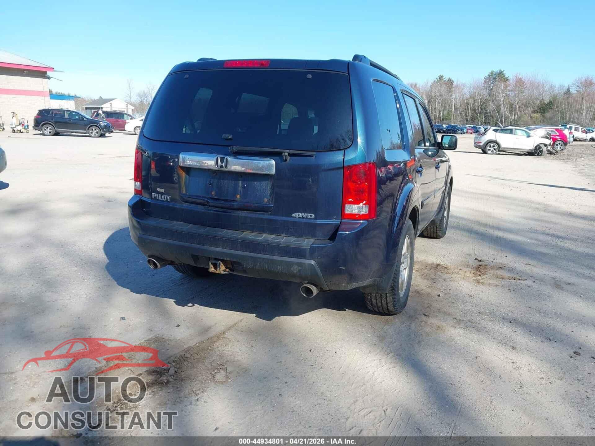 HONDA PILOT 2011 - 5FNYF4H42BB098839