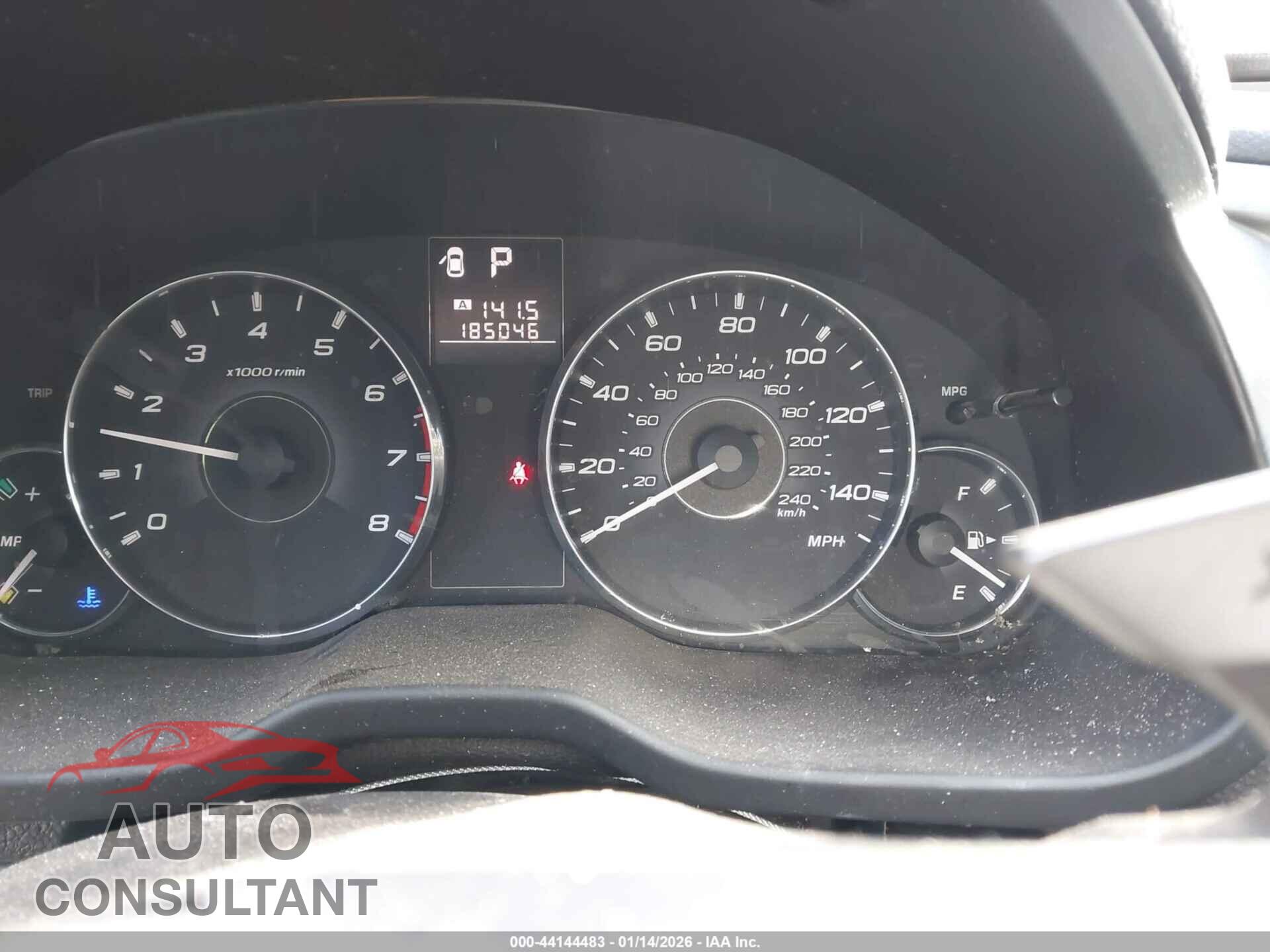SUBARU OUTBACK 2012 - 4S4BRCAC7C3255462