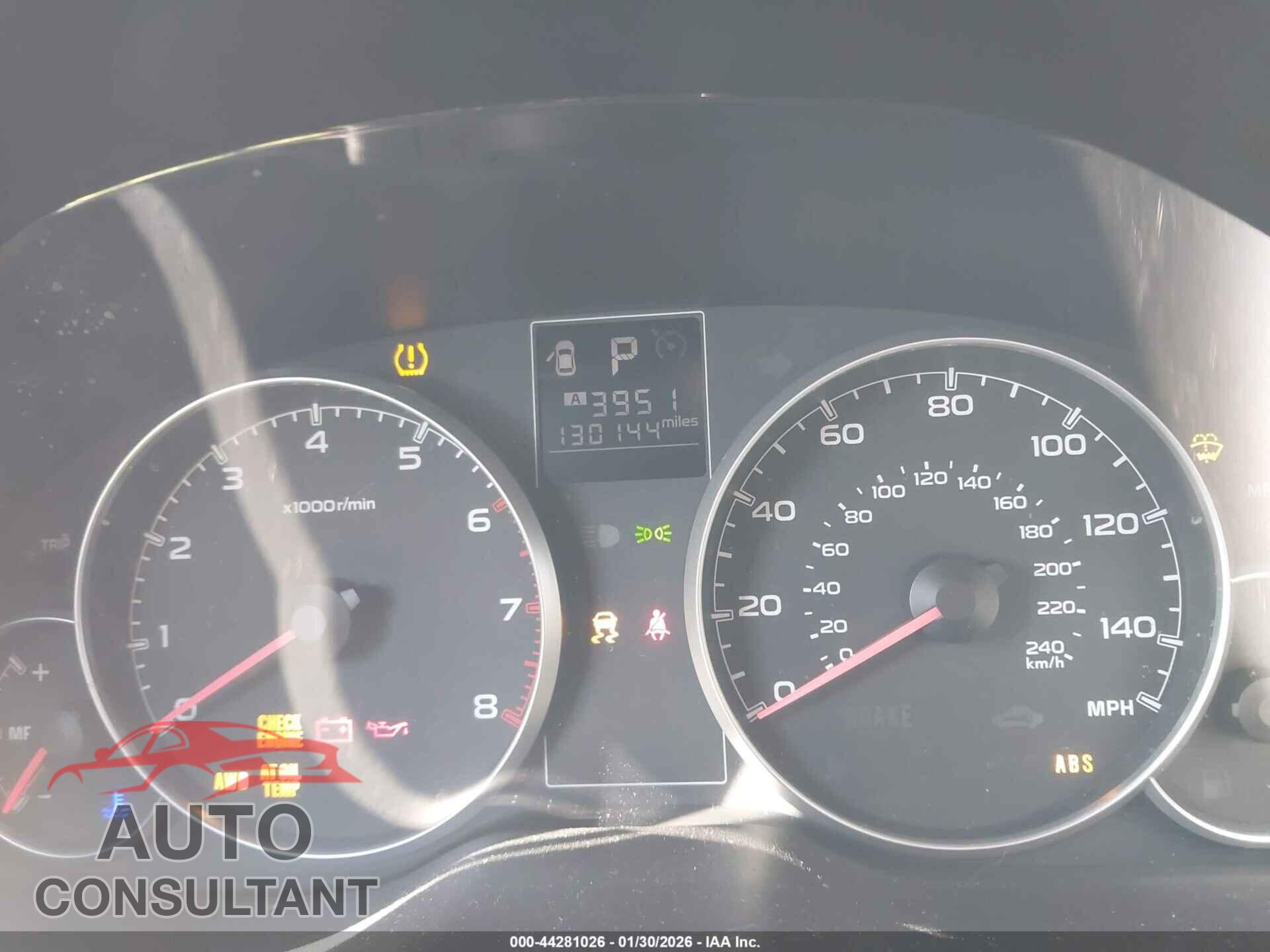 SUBARU OUTBACK 2013 - 4S4BRBACXD3255242