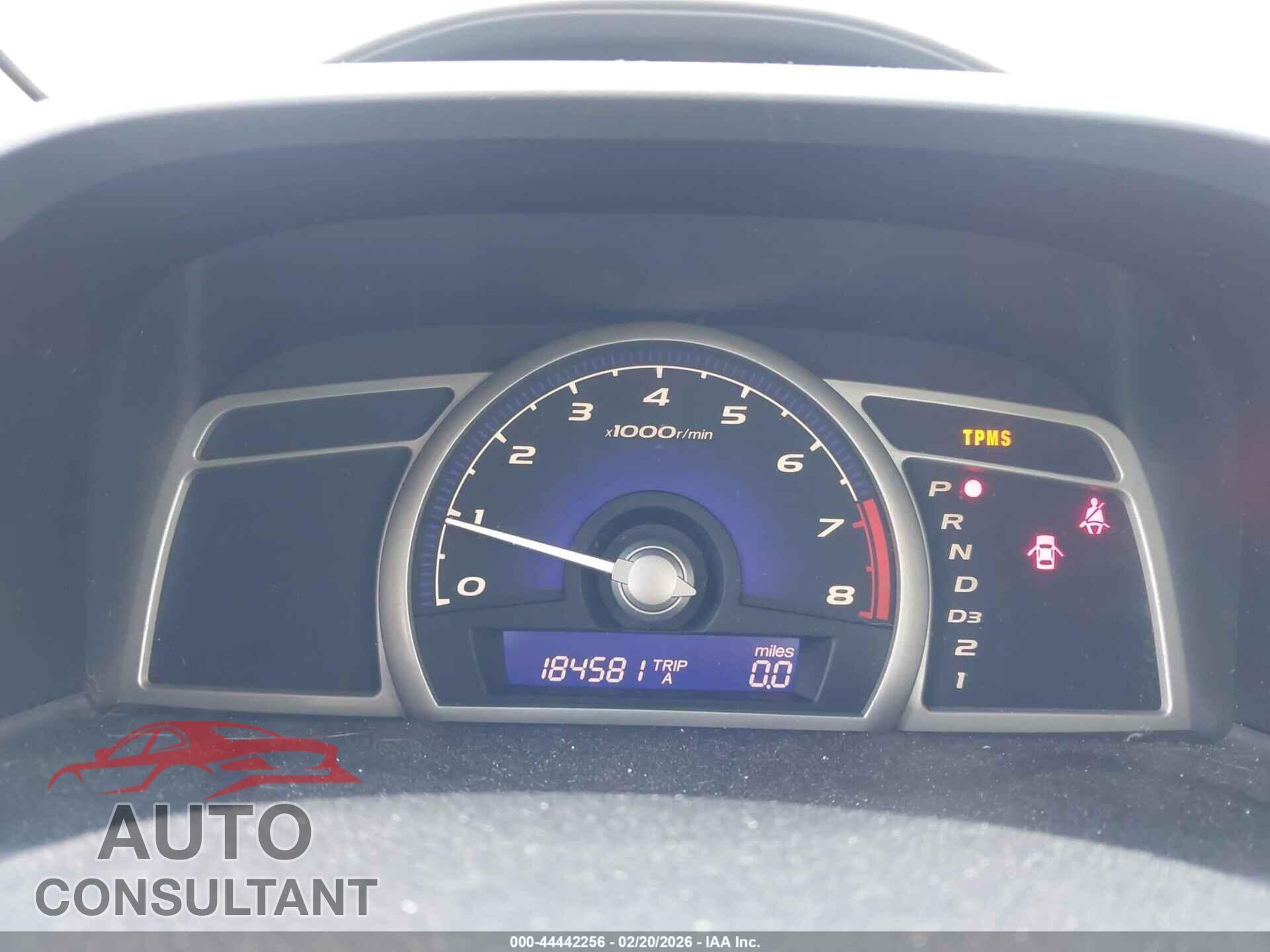 HONDA CIVIC 2011 - 19XFA1F55BE009707