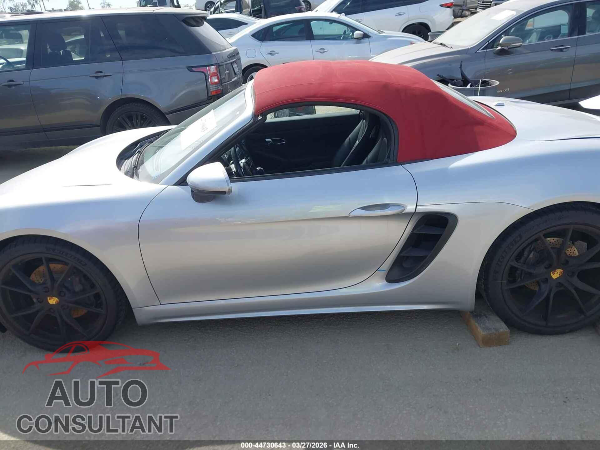 PORSCHE 718 BOXSTER 2018 - WP0CA2A80JS210792