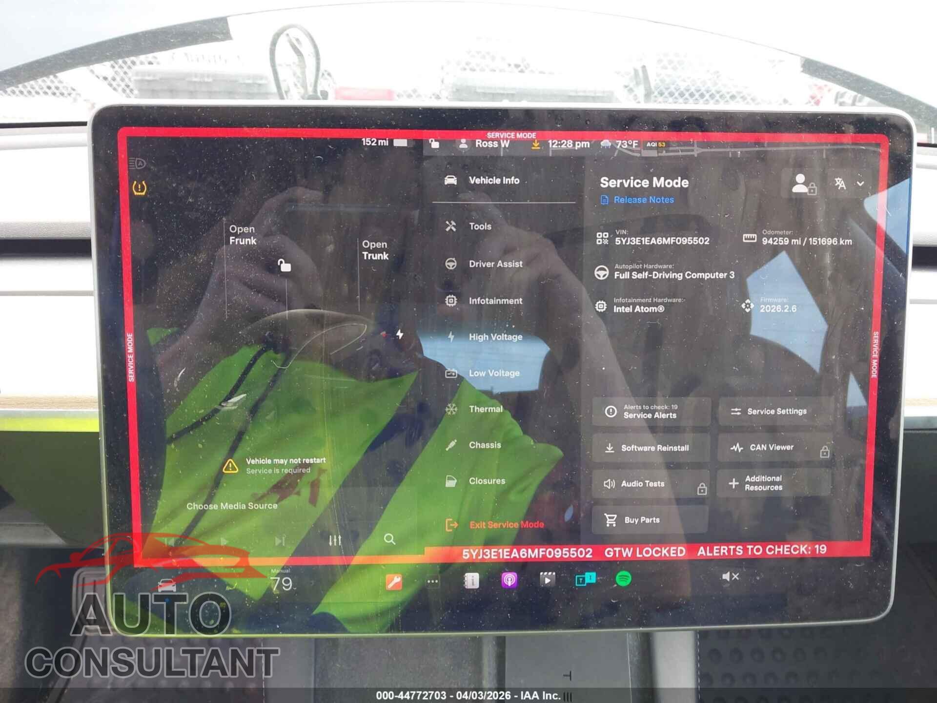 TESLA MODEL 3 2021 - 5YJ3E1EA6MF095502