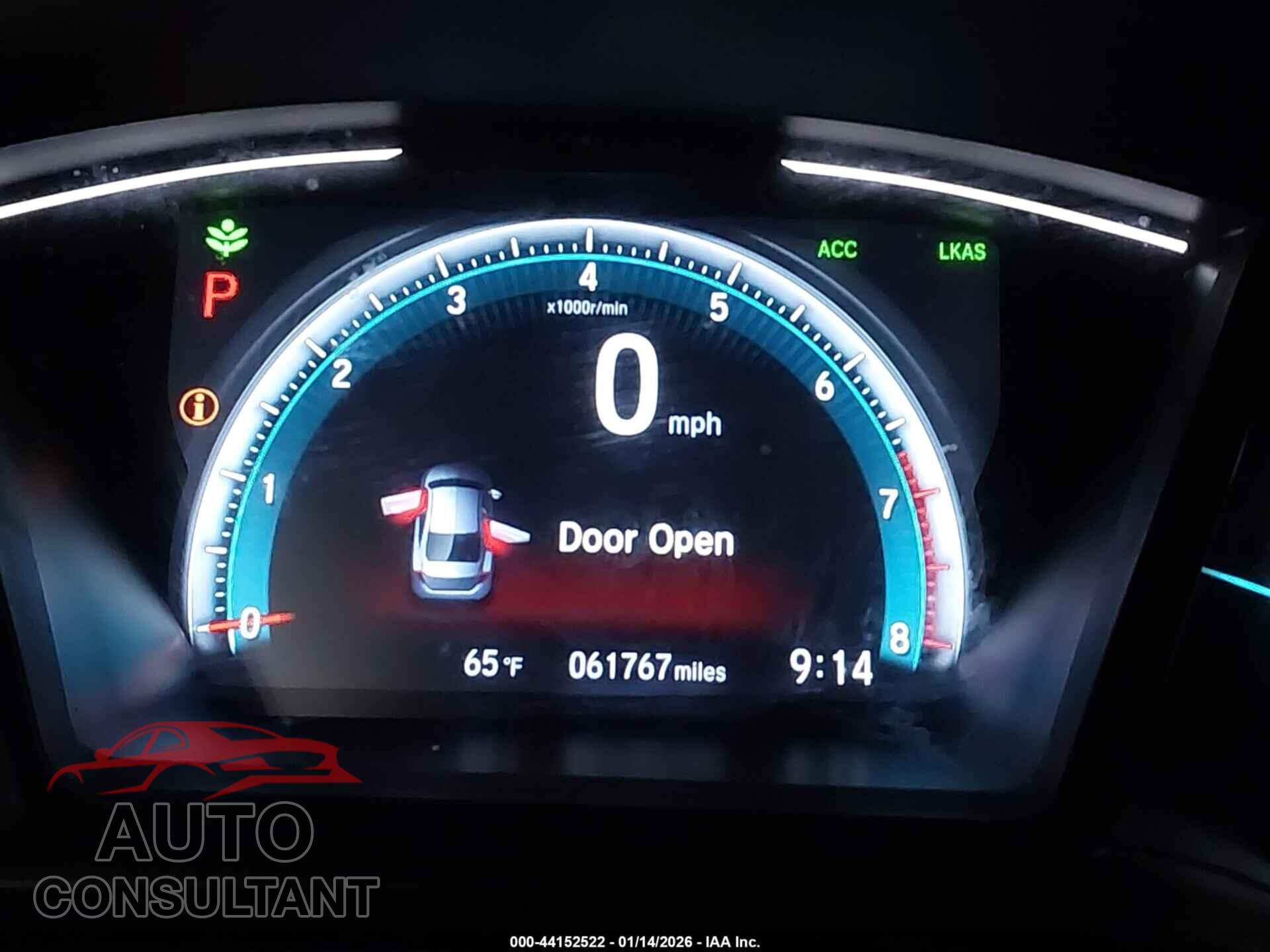 HONDA CIVIC 2020 - 19XFC2F66LE028325