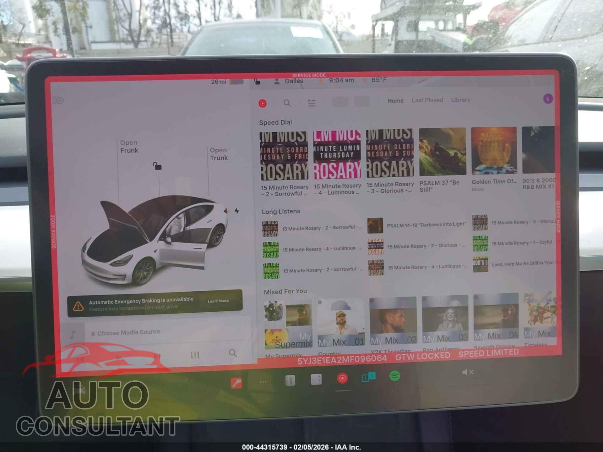 TESLA MODEL 3 2021 - 5YJ3E1EA2MF096064