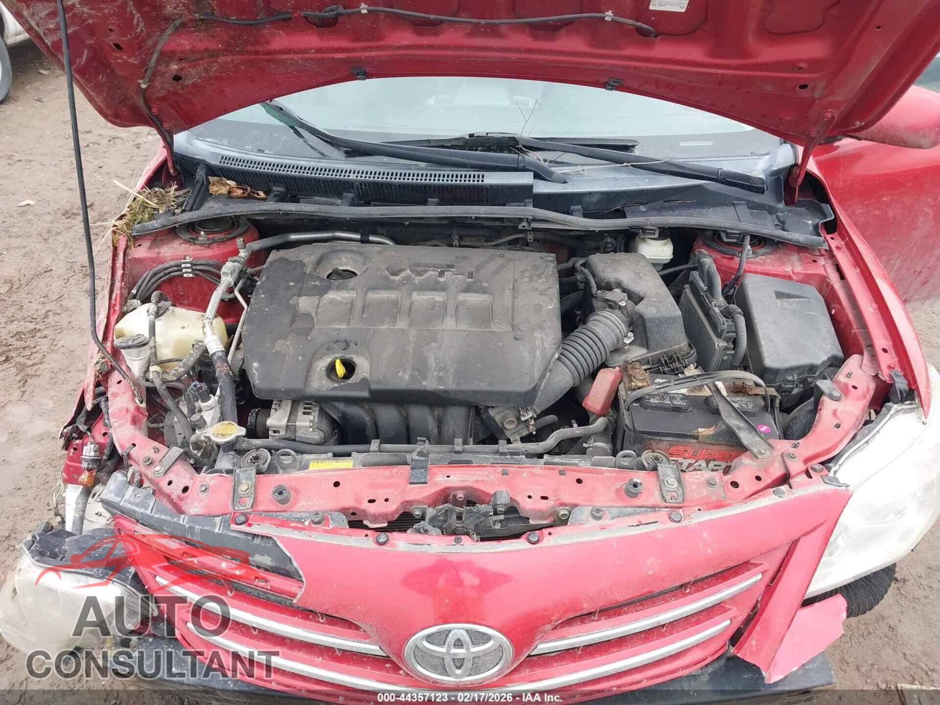 TOYOTA COROLLA 2013 - 5YFBU4EE7DP168786