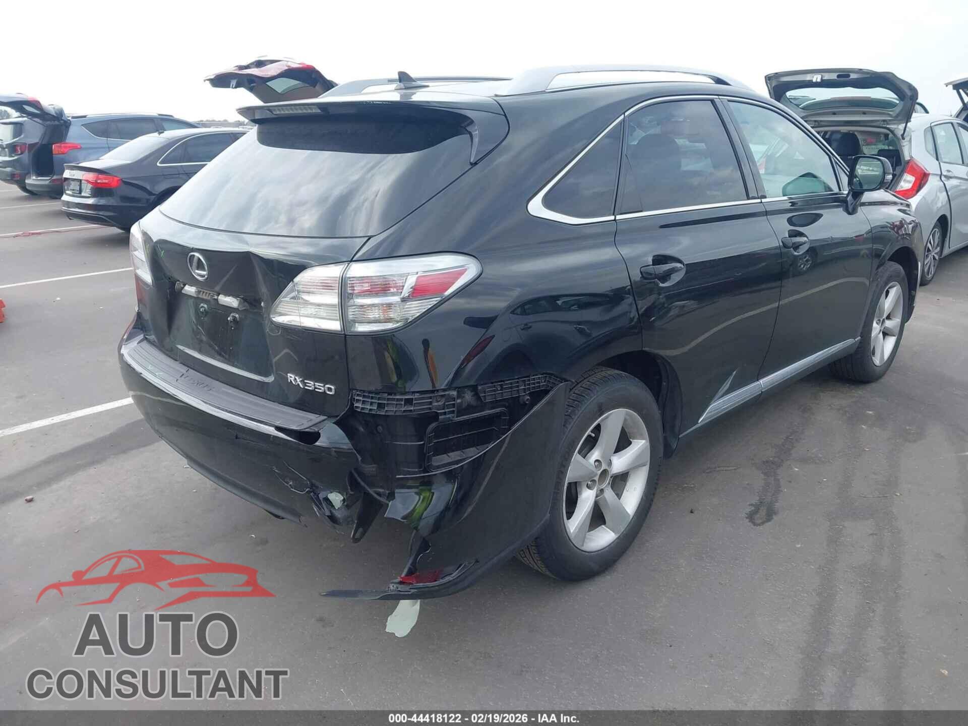 LEXUS RX 350 2012 - 2T2ZK1BA7CC070677