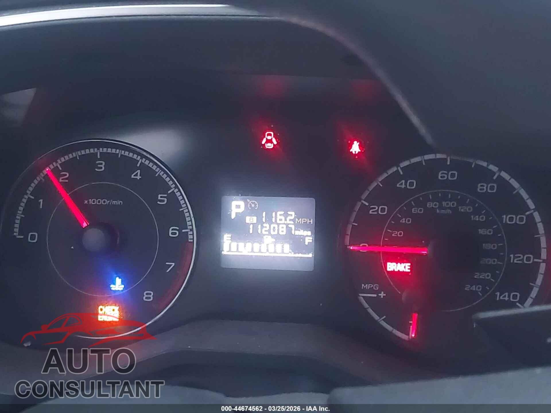 SUBARU IMPREZA 2017 - 4S3GTAB63H3741136