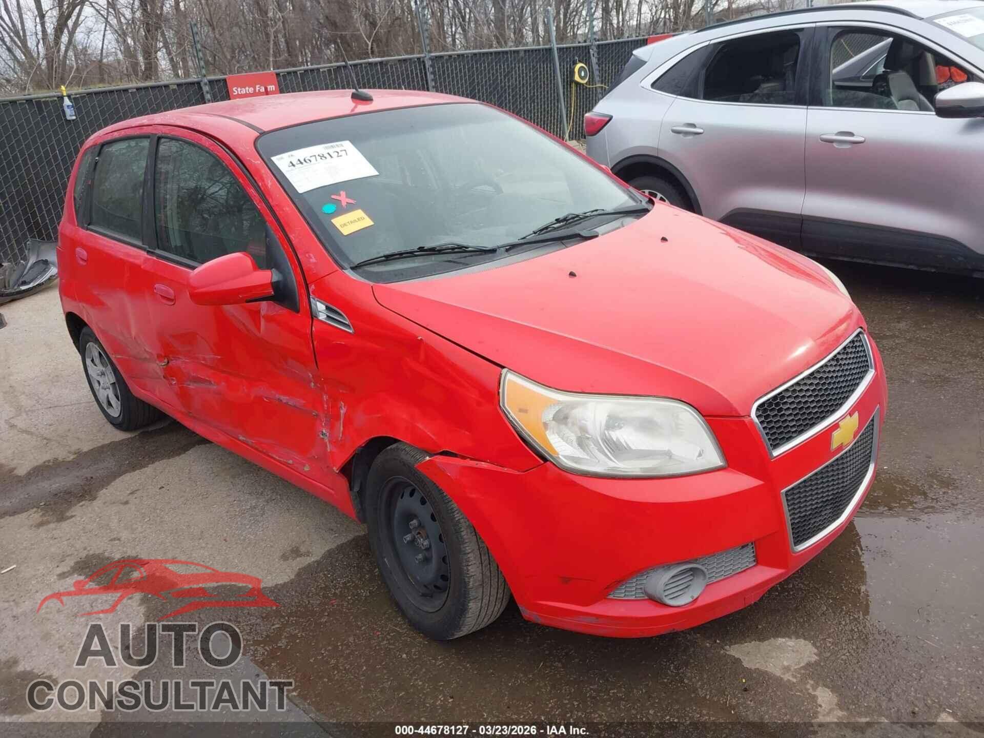 CHEVROLET AVEO 2010 - KL1TD6DE7AB110177