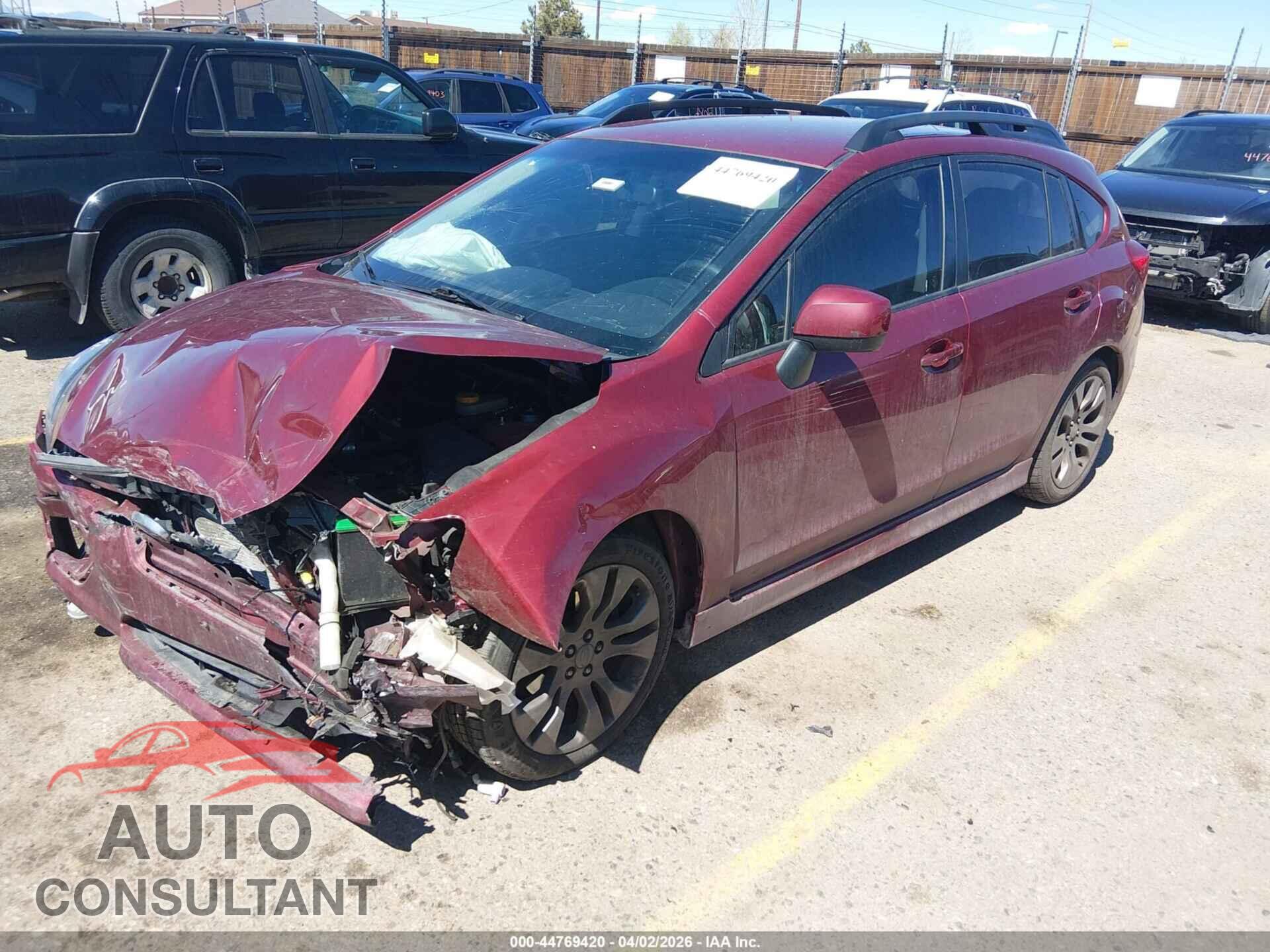 SUBARU IMPREZA 2013 - JF1GPAR65D2830268
