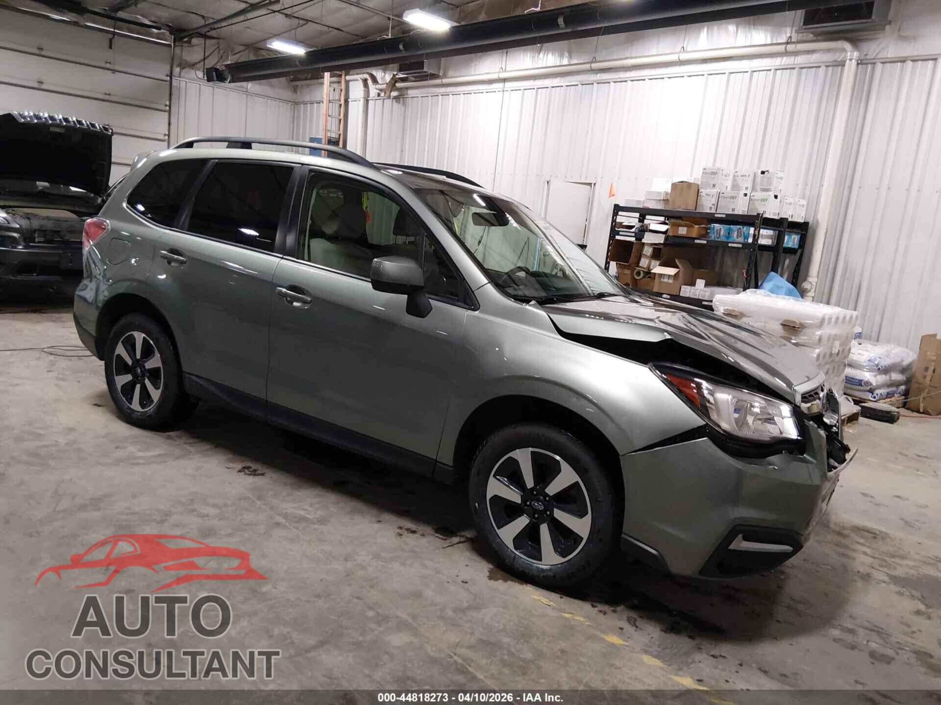 SUBARU FORESTER 2018 - JF2SJAEC3JH558055
