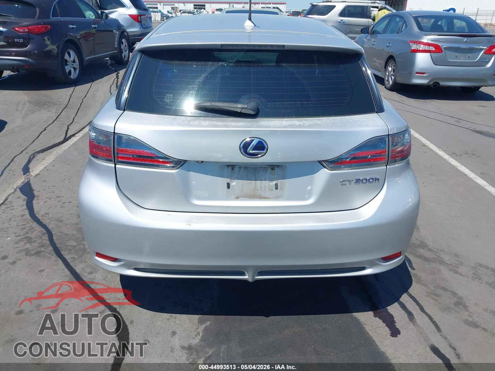 LEXUS CT 200H 2012 - JTHKD5BH1C2050507