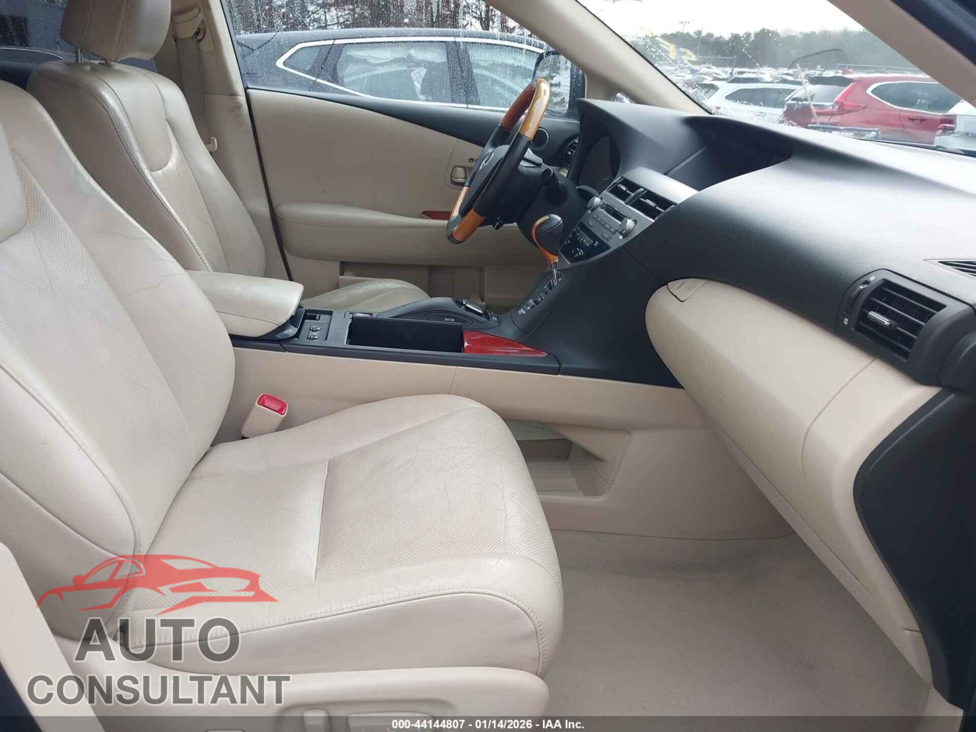 LEXUS RX 350 2010 - 2T2BK1BA2AC070939