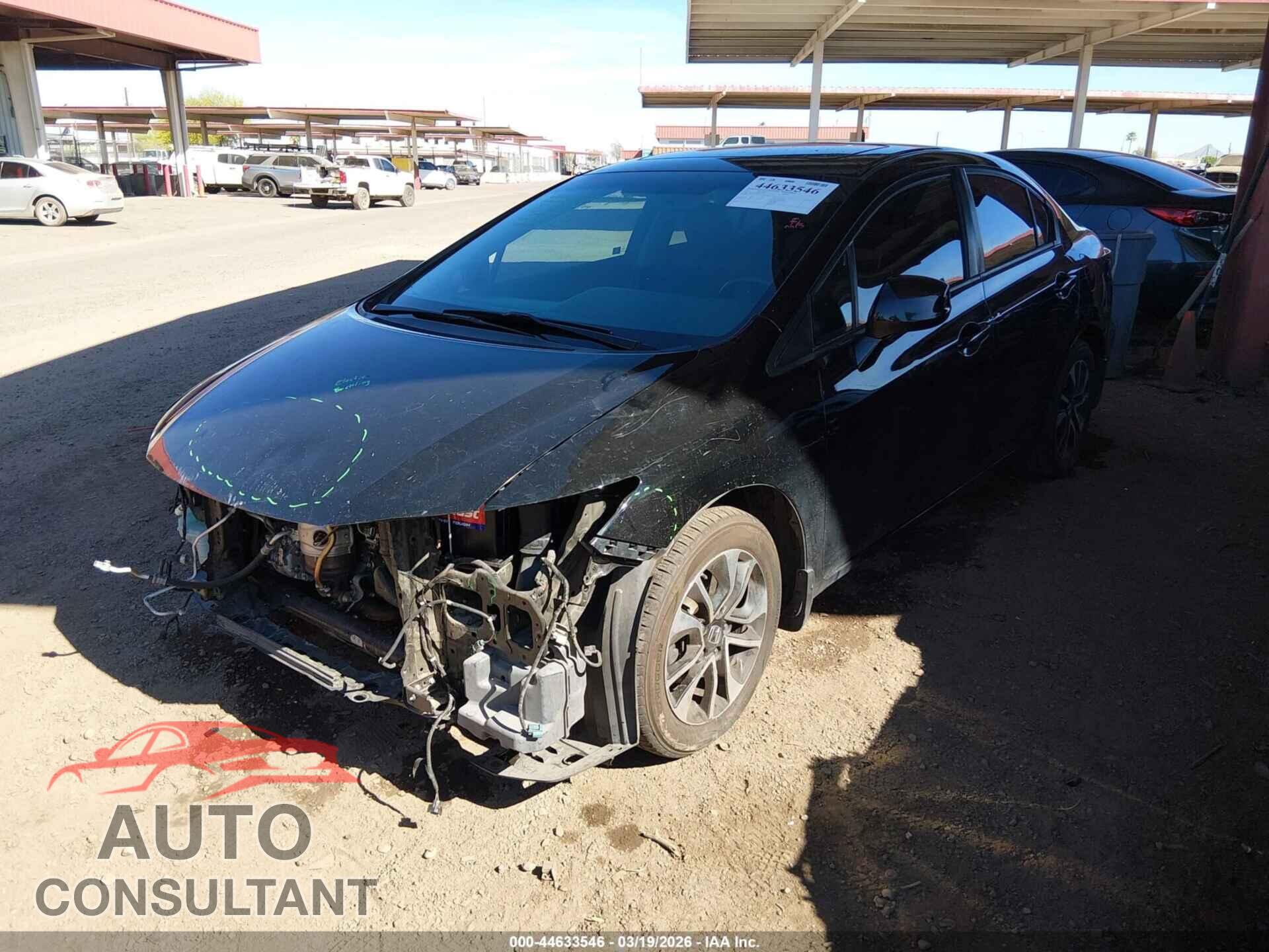 HONDA CIVIC 2013 - 19XFB2F95DE071312