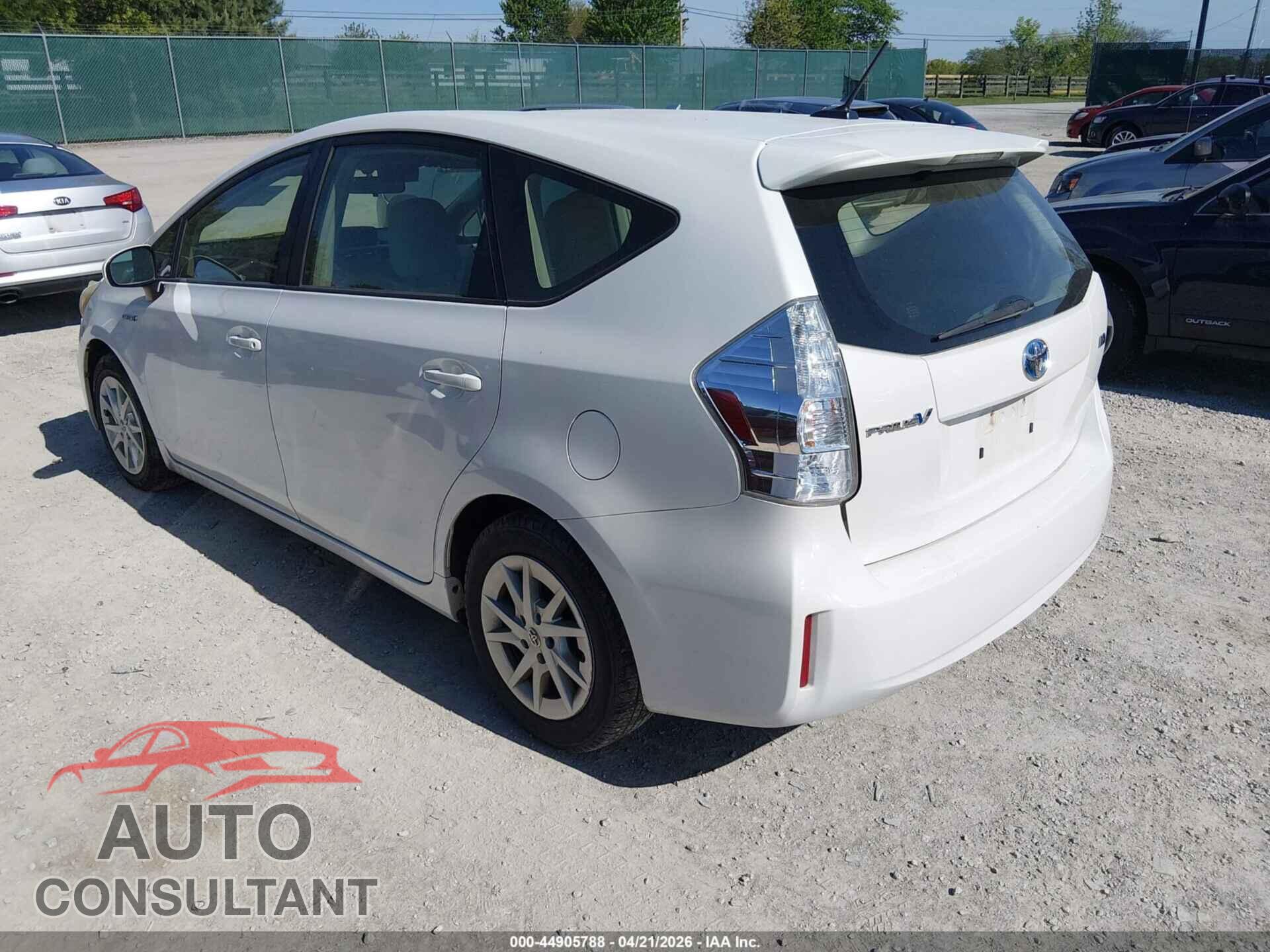 TOYOTA PRIUS V 2013 - JTDZN3EU9D3202474