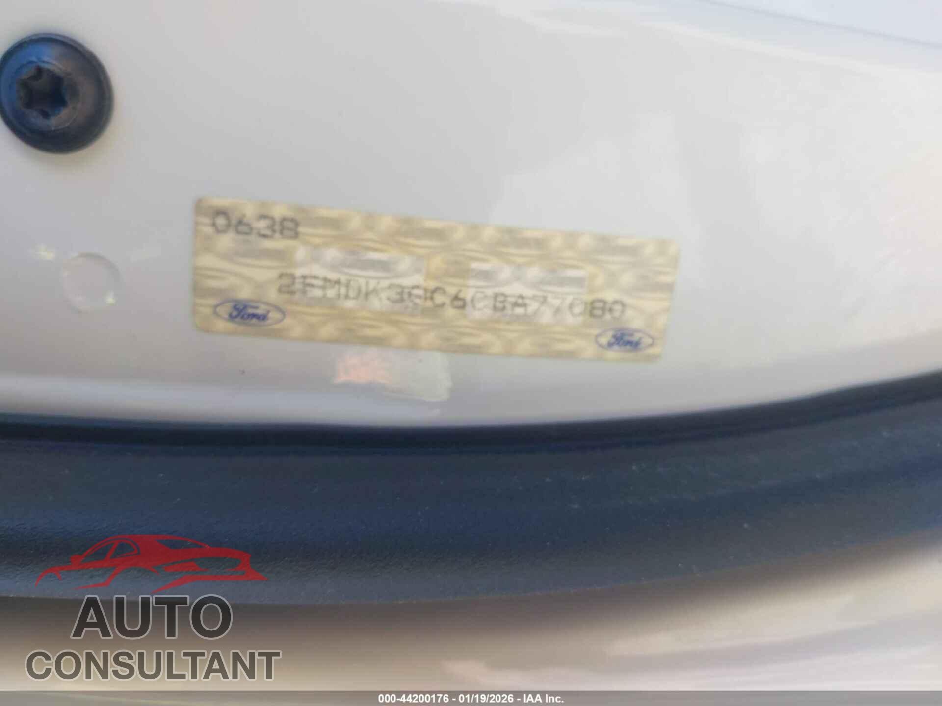 FORD EDGE 2012 - 2FMDK3GC6CBA77080