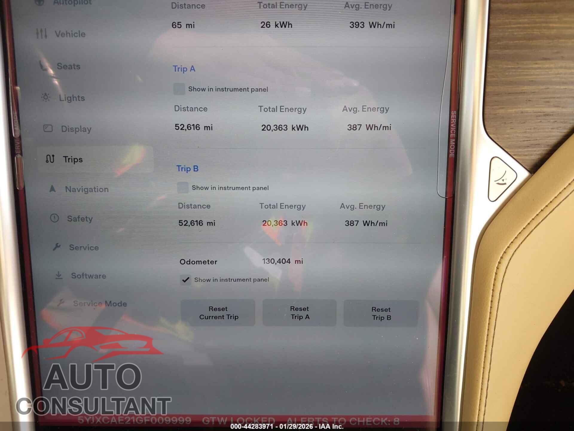 TESLA MODEL X 2016 - 5YJXCAE21GF009999