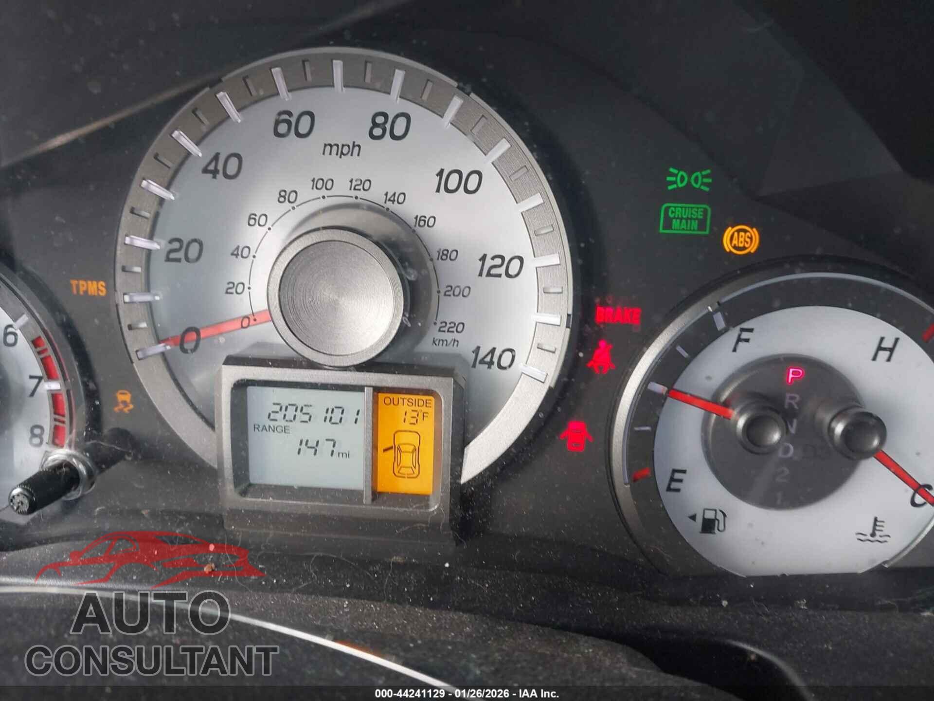 HONDA PILOT 2013 - 5FNYF4H48DB025669
