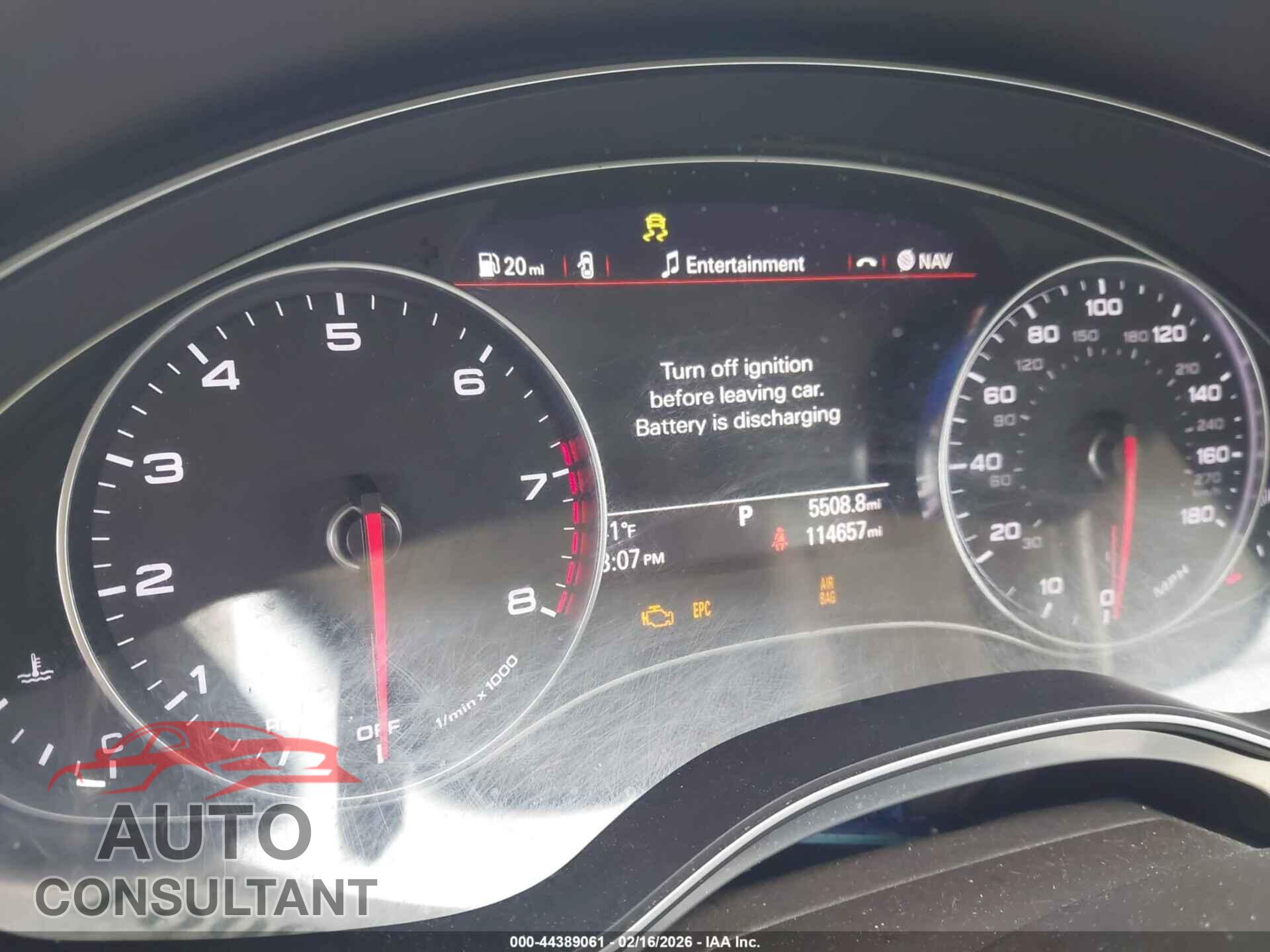 AUDI A6 2016 - WAUDFAFC7GN124123