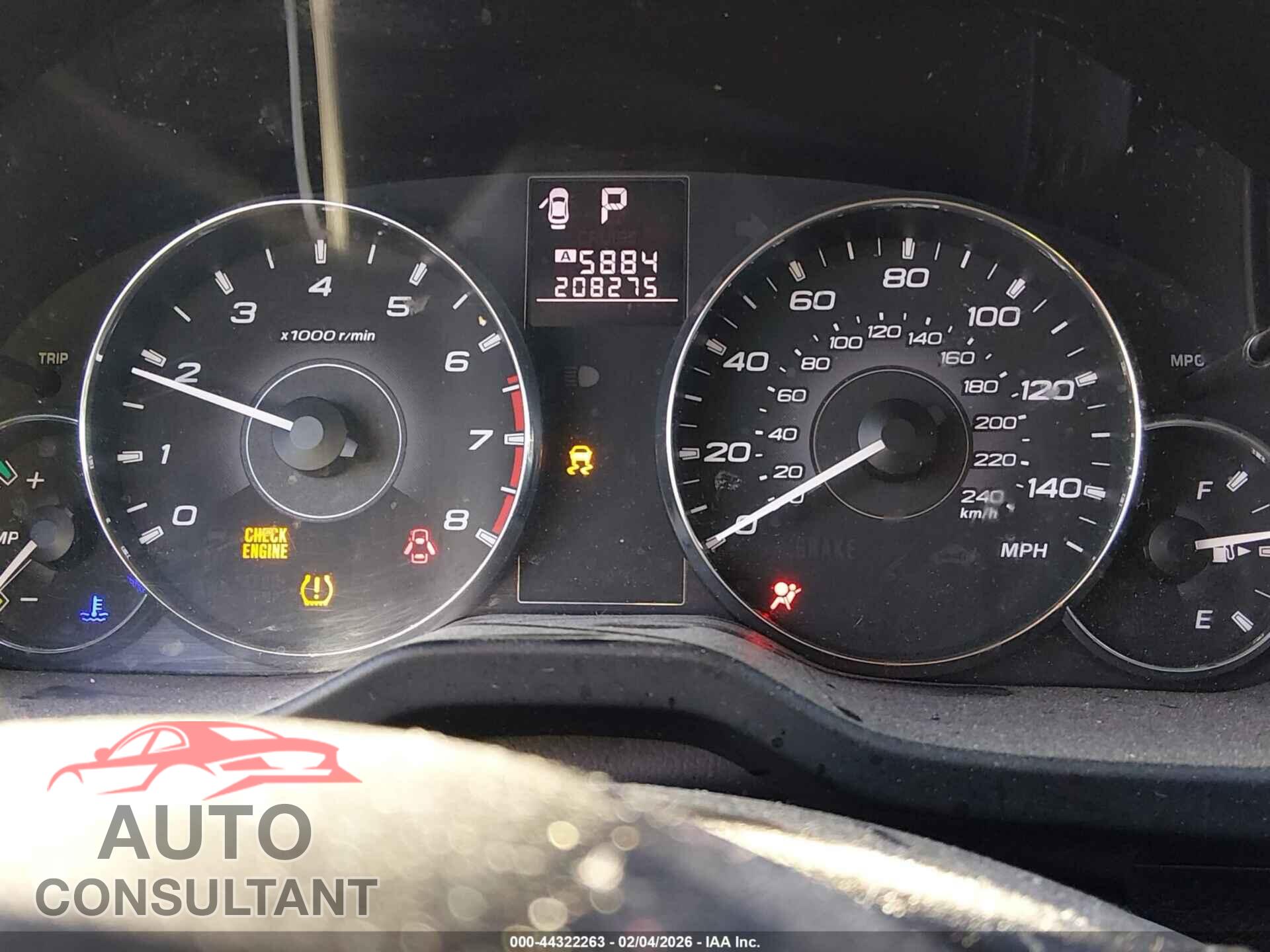 SUBARU OUTBACK 2011 - 4S4BRBHC9B3369493