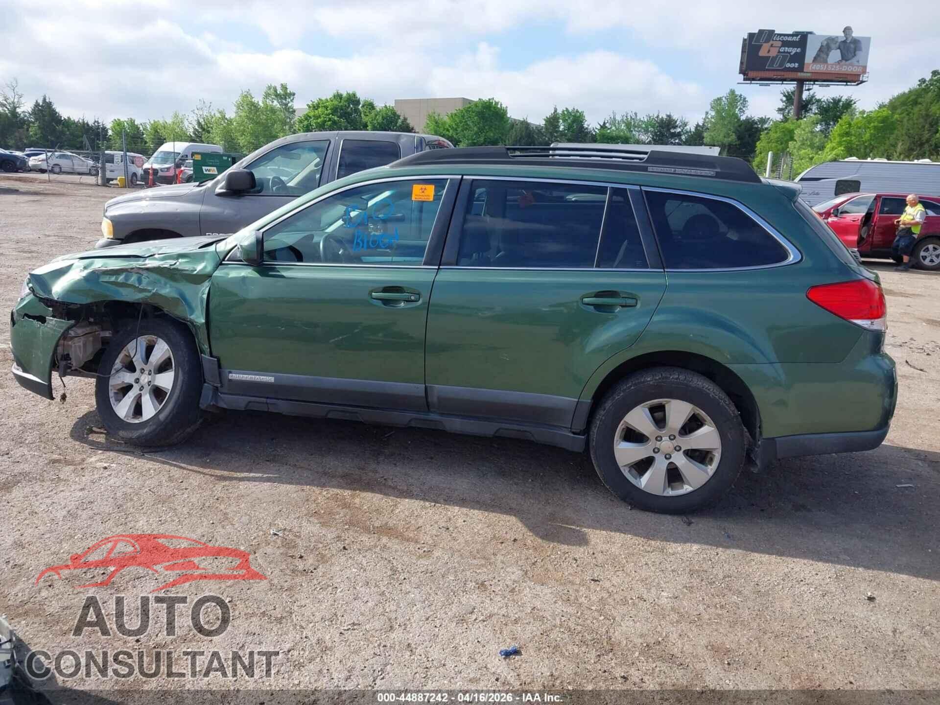 SUBARU OUTBACK 2010 - 4S4BRCFC1A3312194