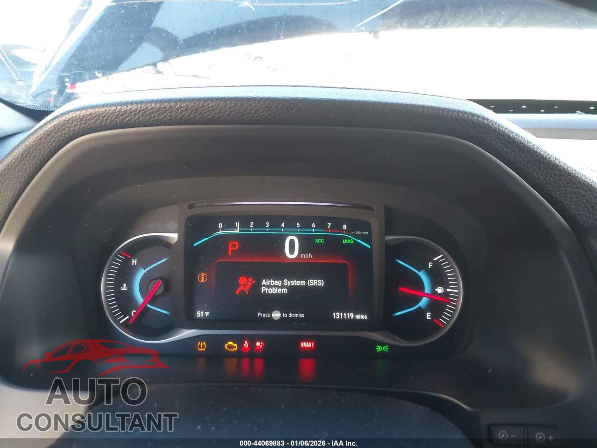 HONDA PILOT 2019 - 5FNYF5H52KB014162