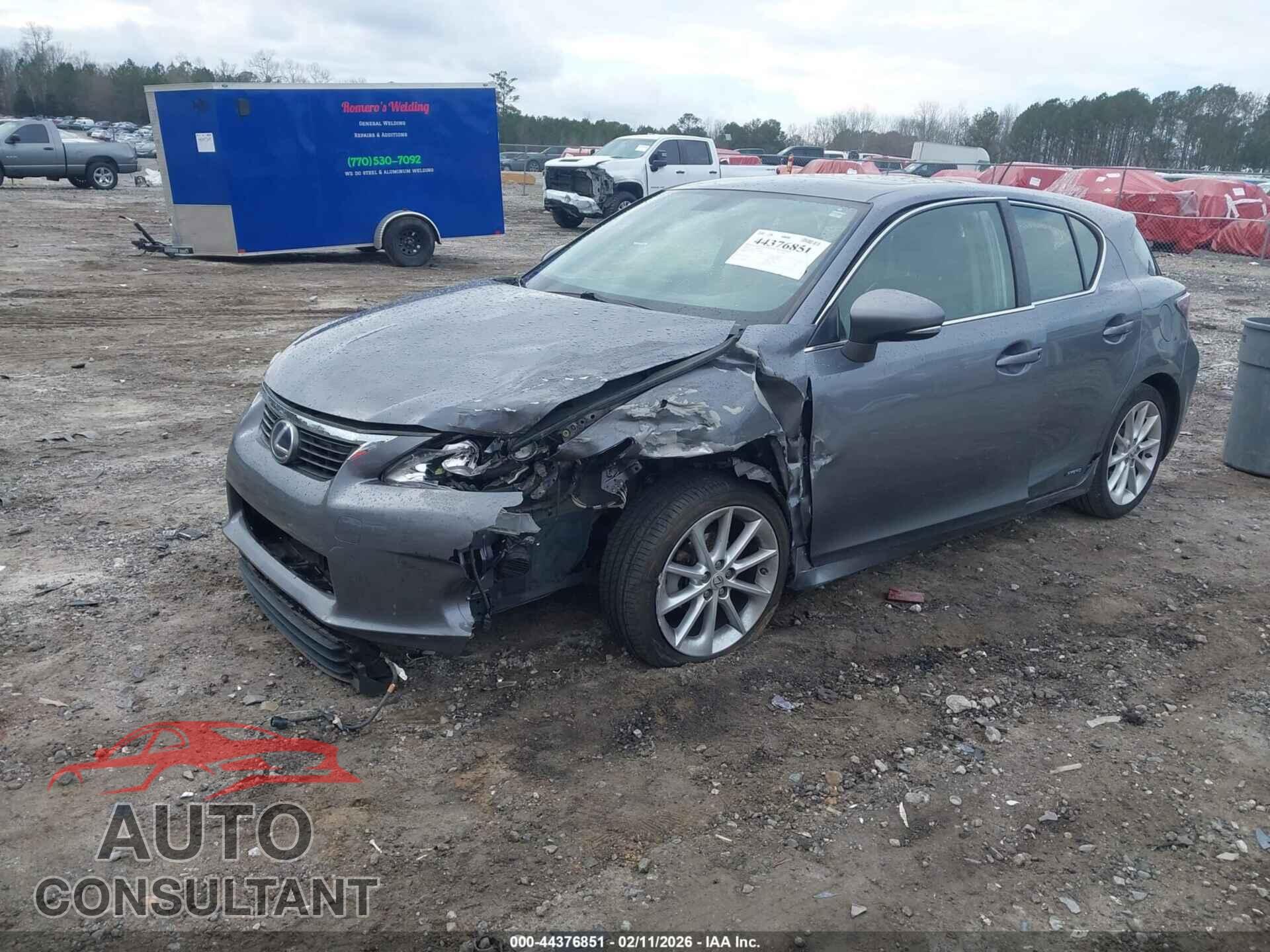 LEXUS CT 200H 2012 - JTHKD5BH3C2048709