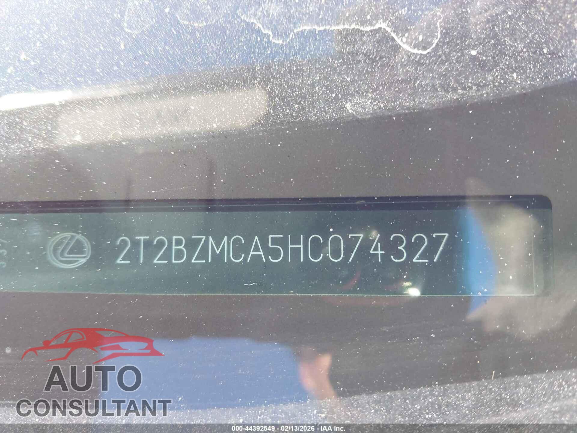 LEXUS RX 2017 - 2T2BZMCA5HC074327
