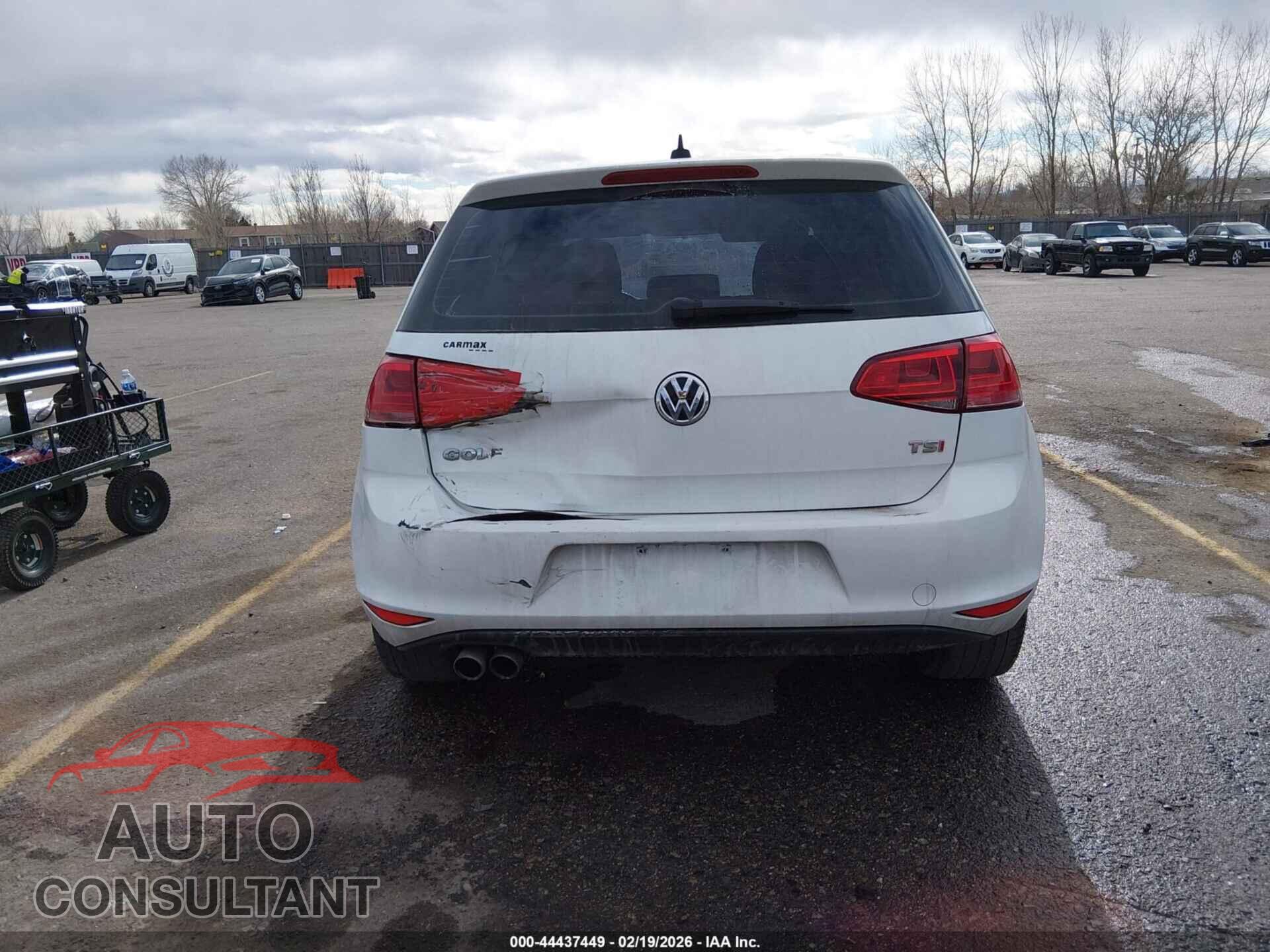VOLKSWAGEN GOLF 2017 - 3VW217AUXHM046750