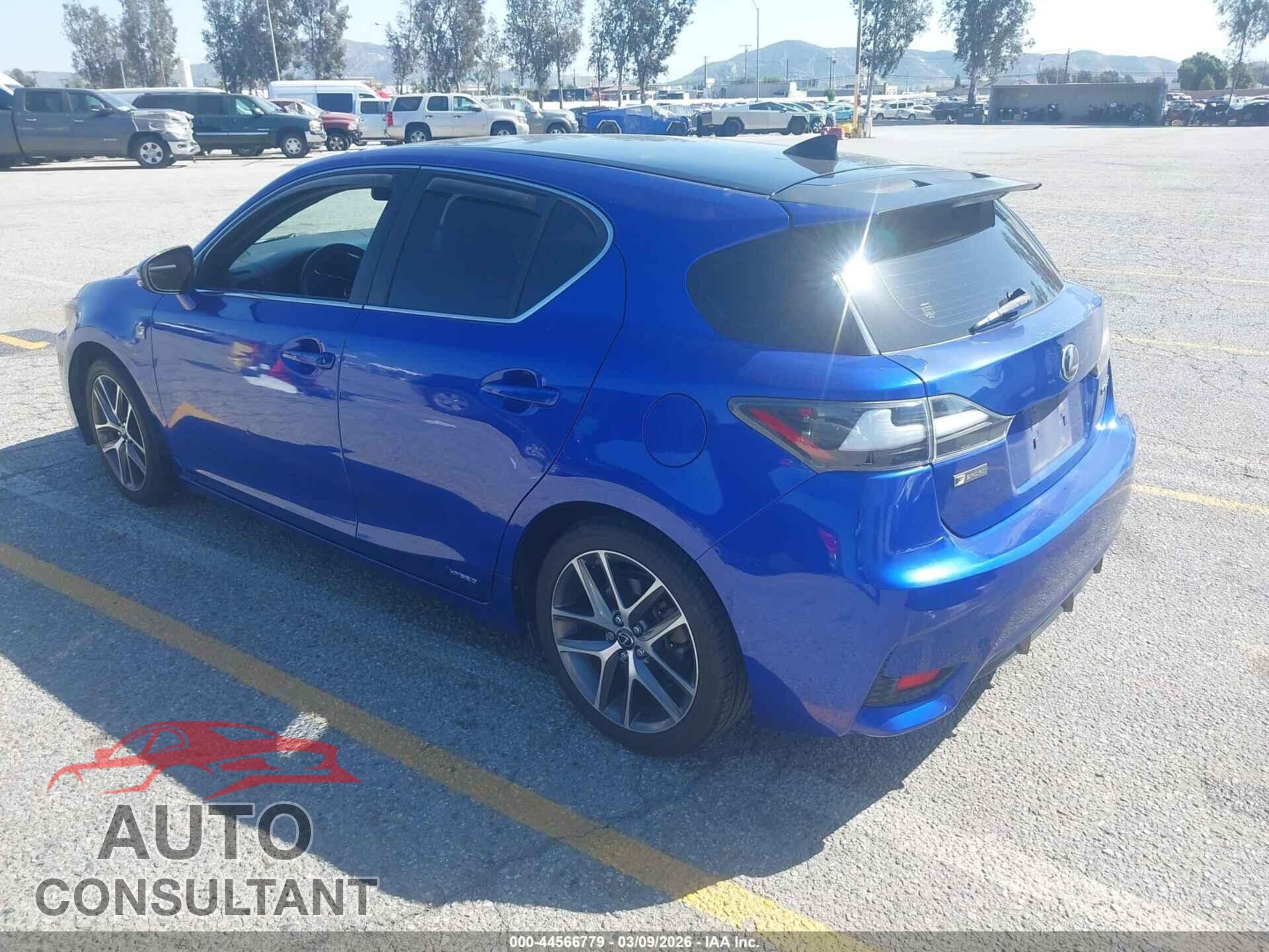 LEXUS CT 200H 2014 - JTHKD5BH6E2202882