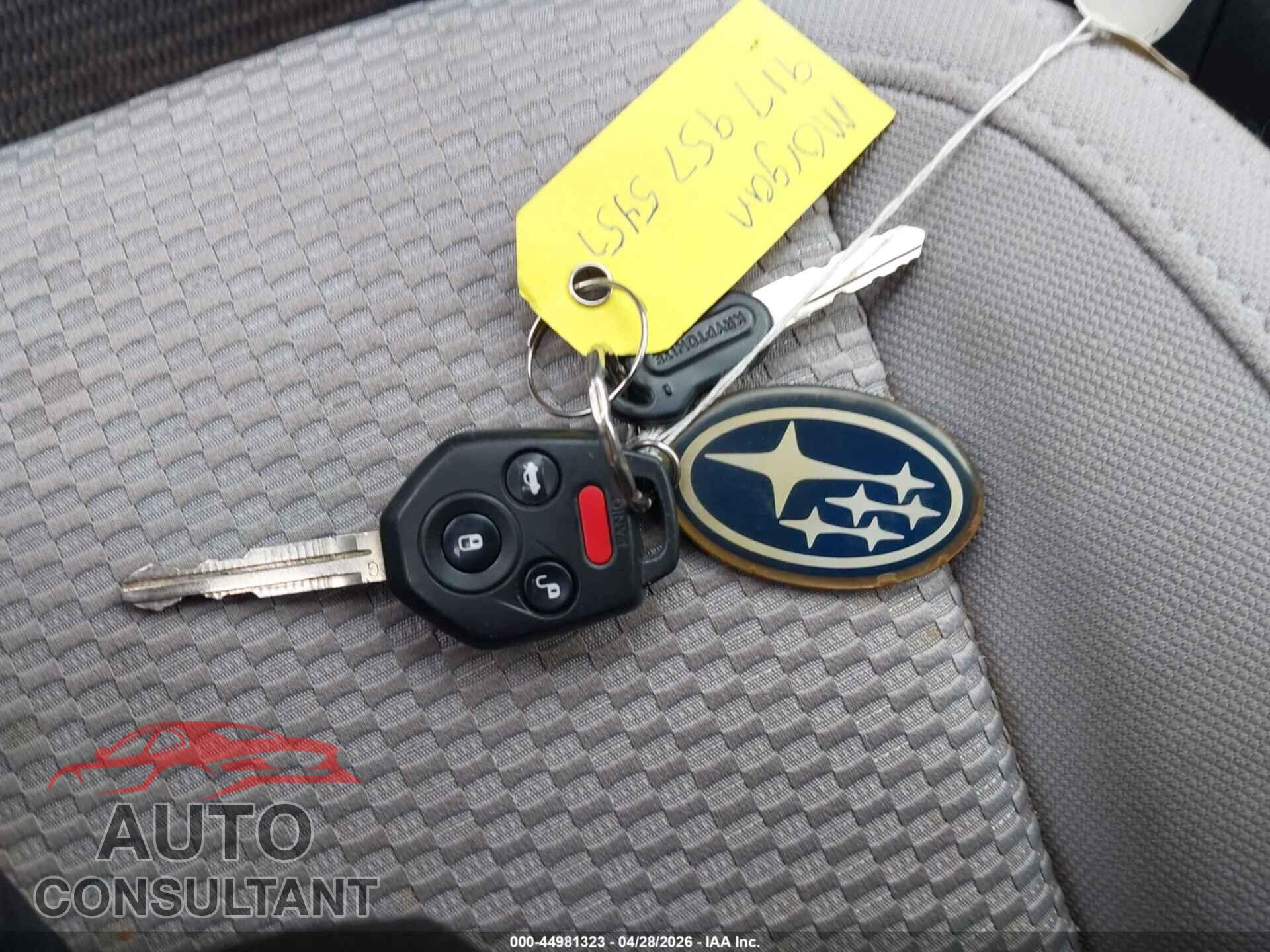SUBARU FORESTER 2017 - JF2SJAGC7HH536163