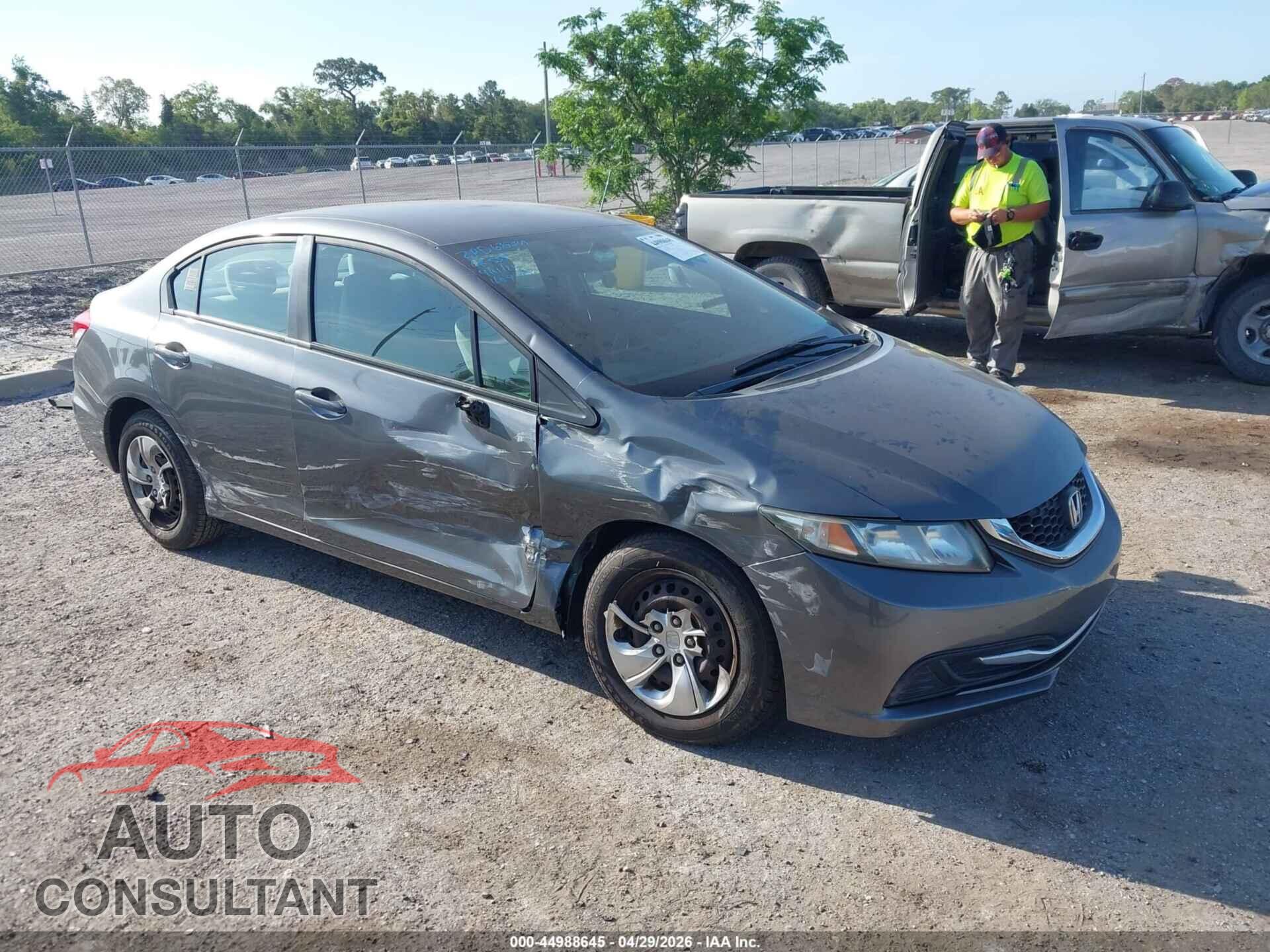 HONDA CIVIC 2013 - 19XFB2F54DE096568