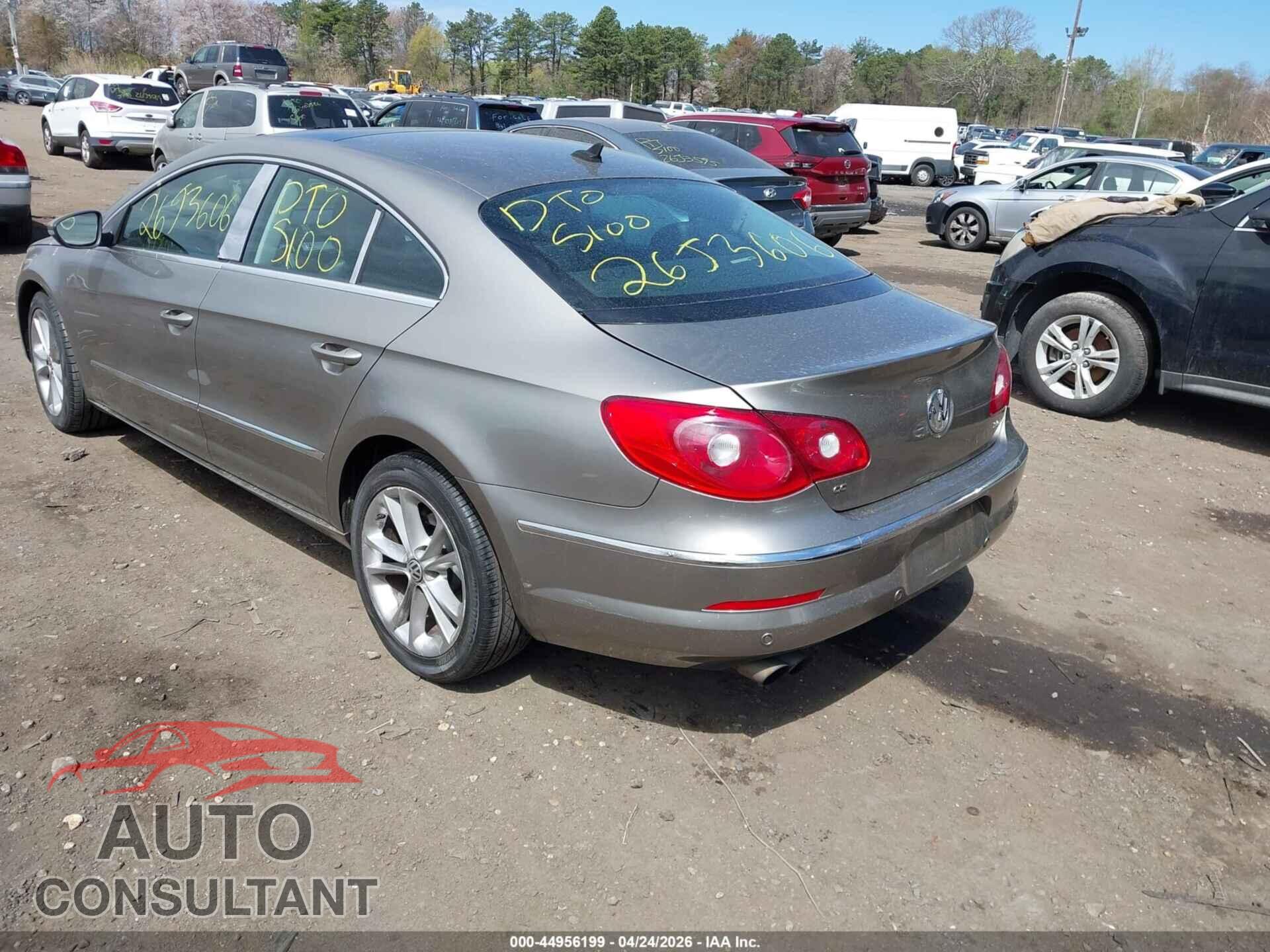 VOLKSWAGEN CC 2010 - WVWHP7AN8AE544039