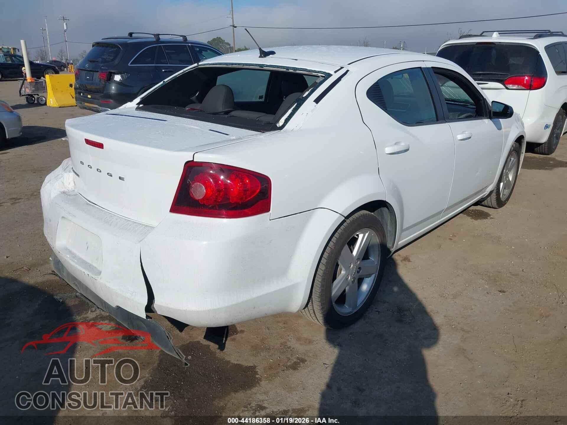 DODGE AVENGER 2013 - 1C3CDZAB5DN645276