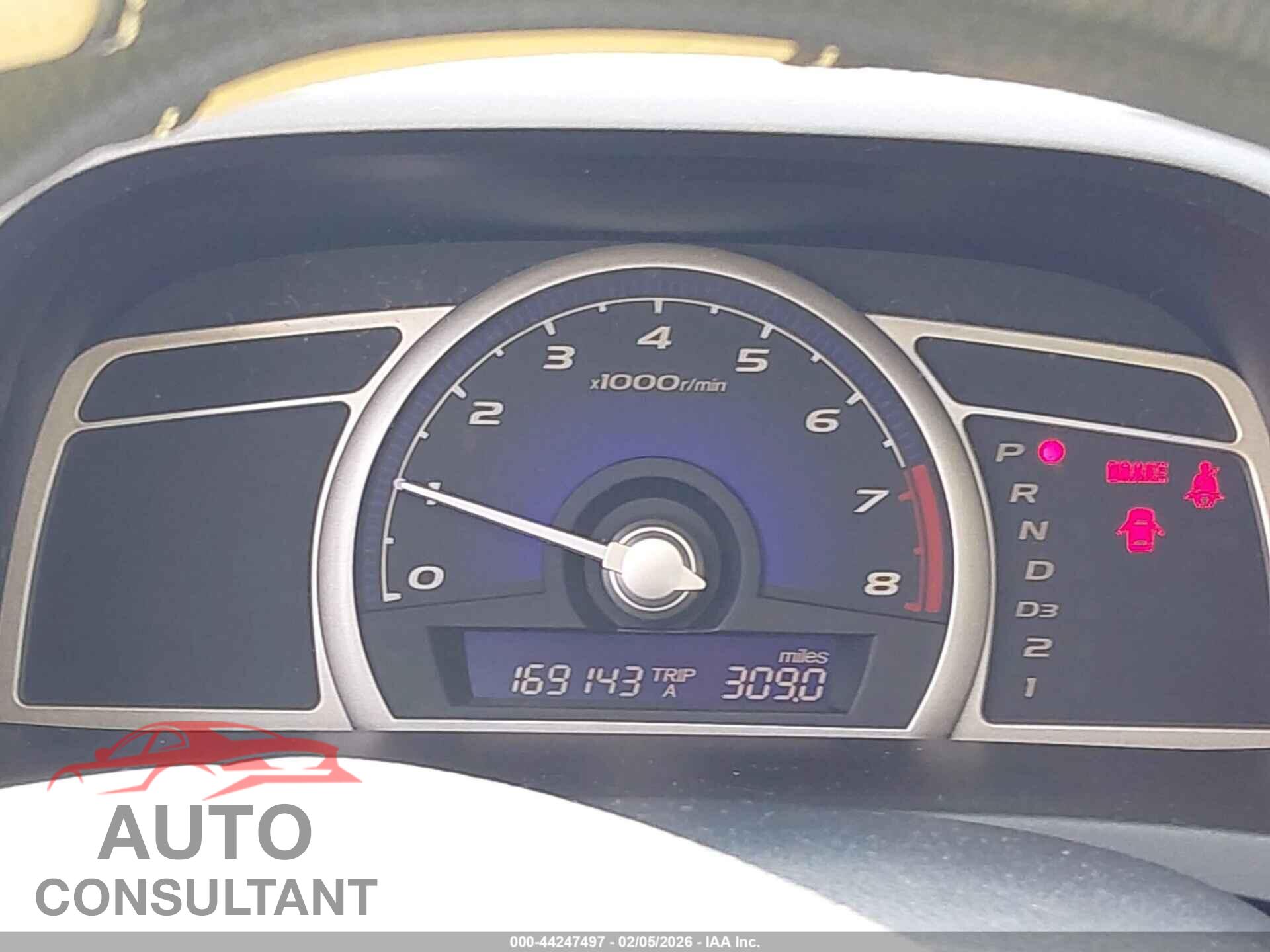 HONDA CIVIC 2009 - 19XFA16519E052046