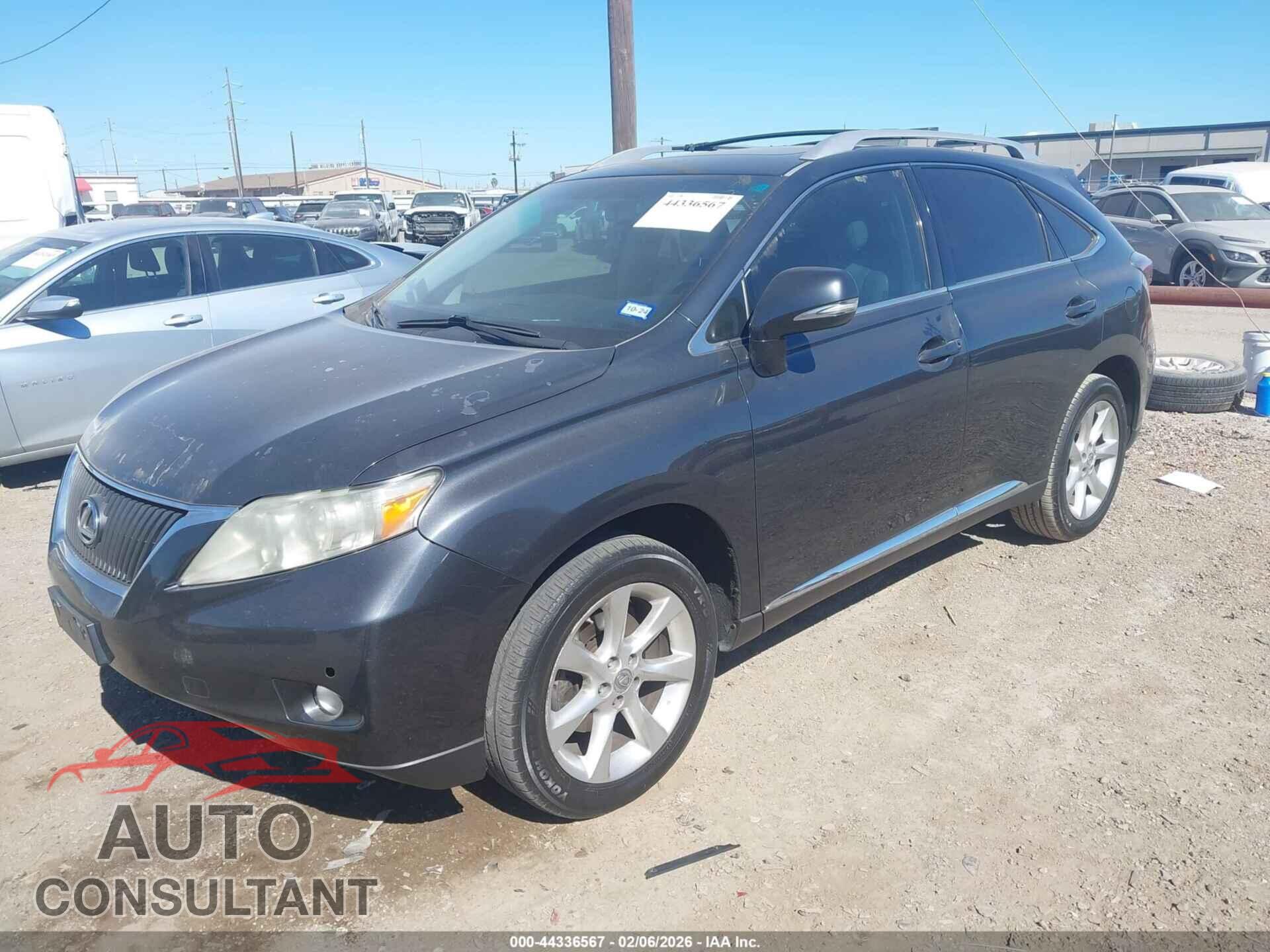 LEXUS RX 350 2010 - 2T2ZK1BA2AC030746