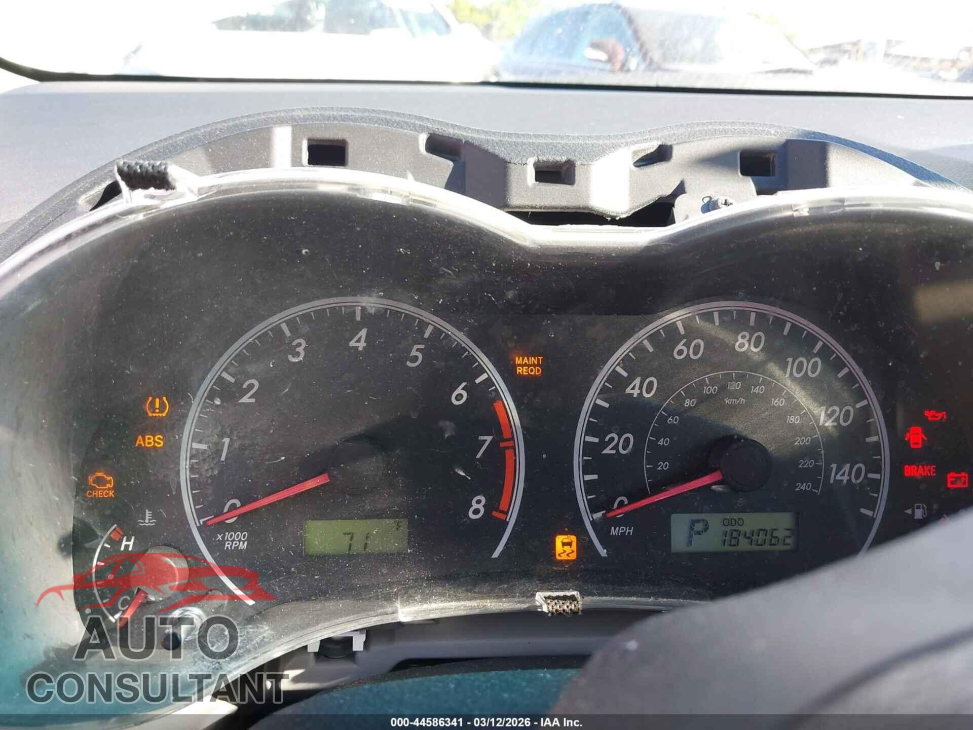 TOYOTA COROLLA 2013 - 5YFBU4EE2DP123707